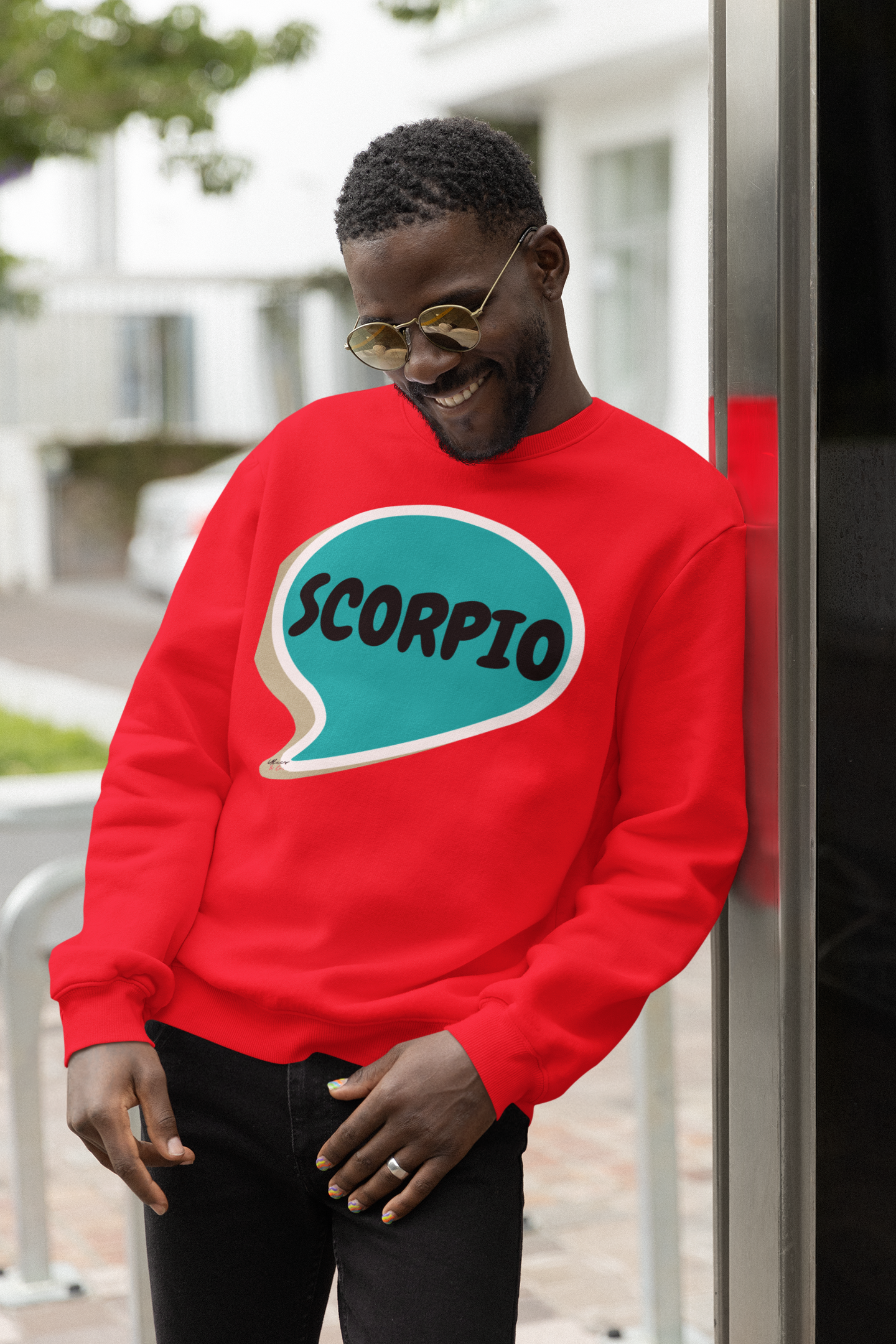 SCORPIO ZODIAC SIGN SWEATSHIRT IN SPEECH BUBBLE UNISEX CREWNECK PULLOVER SWEATSHIRT HOROSCOPE SCORPIO ZODIAC SIGNS SWEATER ASTRONOMY SCORPIO SIGNS SWEATSHIRT SCORPIO ZODIAC SYMBOLS SWEATSHIRT SCORPIO SIGN ZODIAC SEASON