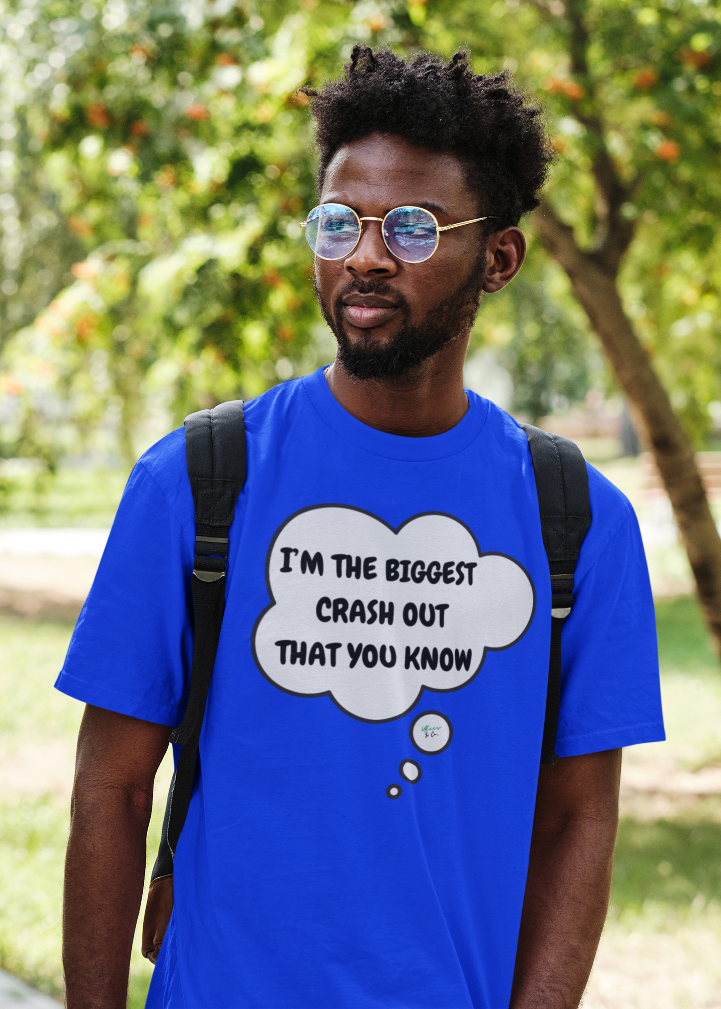 I'M THE BIGGEST CRASH OUT THAT YOU KNOW T-SHIRT IN THOUGHT BUBBLE UNISEX TSHIRT FUNNY SAYINGS T SHIRT SARCASTIC SAYINGS T-SHIRT SARCASM TEES