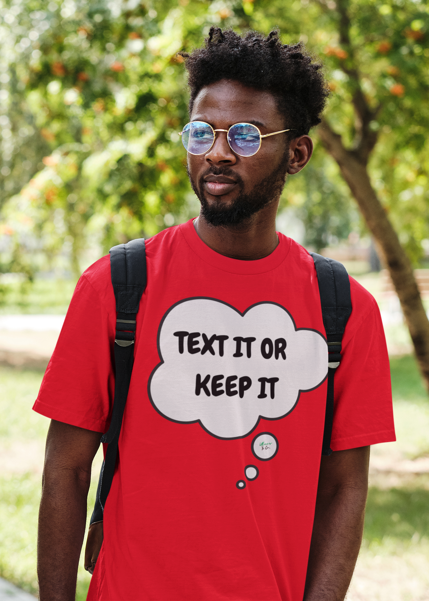 TEXT IT OR KEEP IT T-SHIRT IN THOUGHT BUBBLE GRAPHIC UNISEX TSHIRT FUNNY SAYINGS T SHIRT SARCASTIC SAYINGS T-SHIRT SARCASM TEES GIFTS FOR WOMEN GIFT FOR MEN