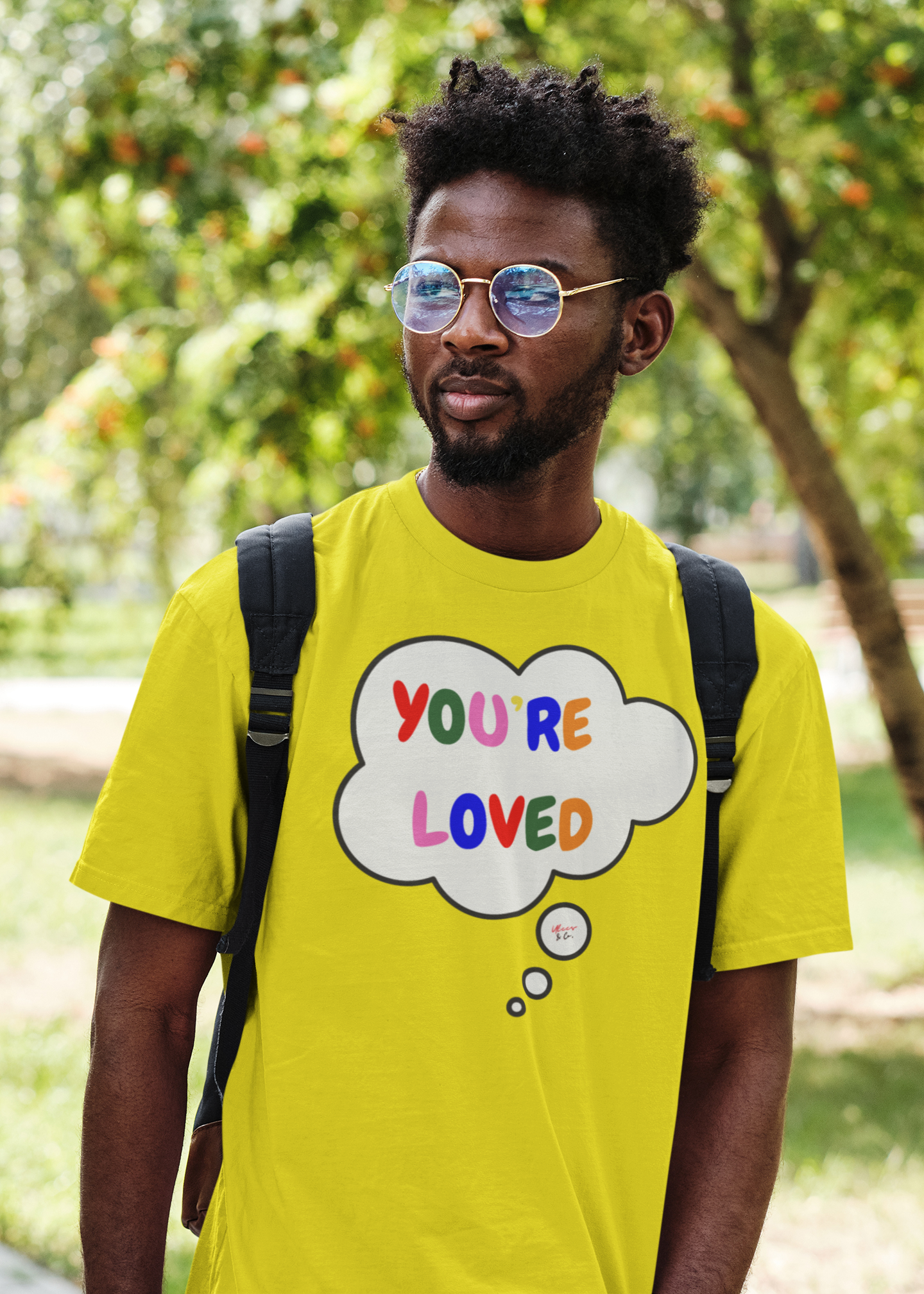 YOU'RE LOVED T-SHIRT THOUGHT BUBBLE UNISEX T-SHIRT HAPPY PRIDE YOU'RE LOVED TSHIRT LGBTQ T SHIRT