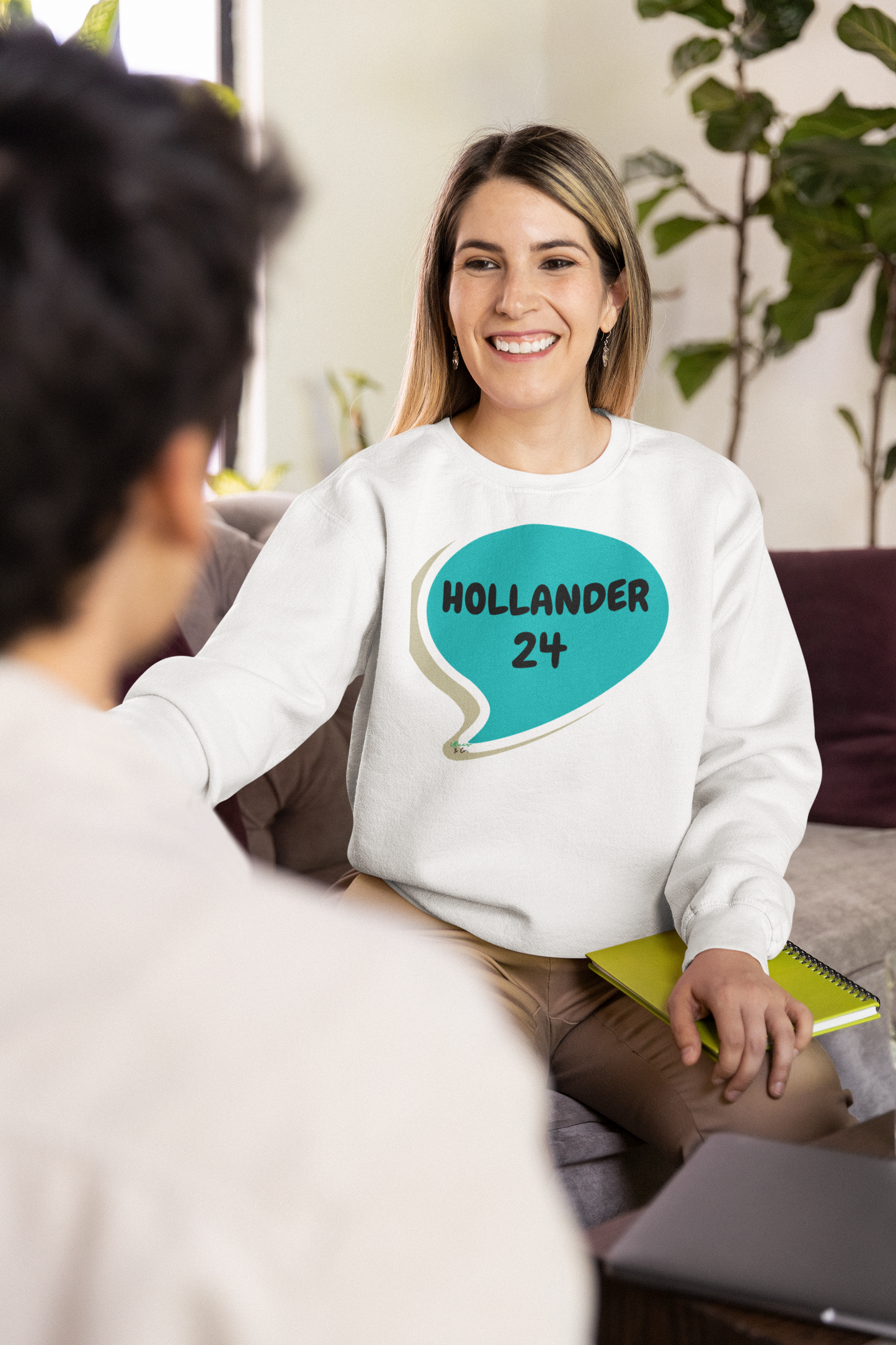 HOLLANDER 24 SWEATSHIRT IN SPEECH BUBBLE GRAPHIC UNISEX CREWNECK PULLOVER SWEATSHIRT HEATED RIVALRY SWEATER SHANE HOLLANDER SWEATSHIRTS FOR WOMEN SWEATSHIRTS FOR MEN HOCKEY PLAYERS GIFT IDEAS JERSEY NUMBER T-SHIRT FAN MERCH HOCKEY ROMANCE