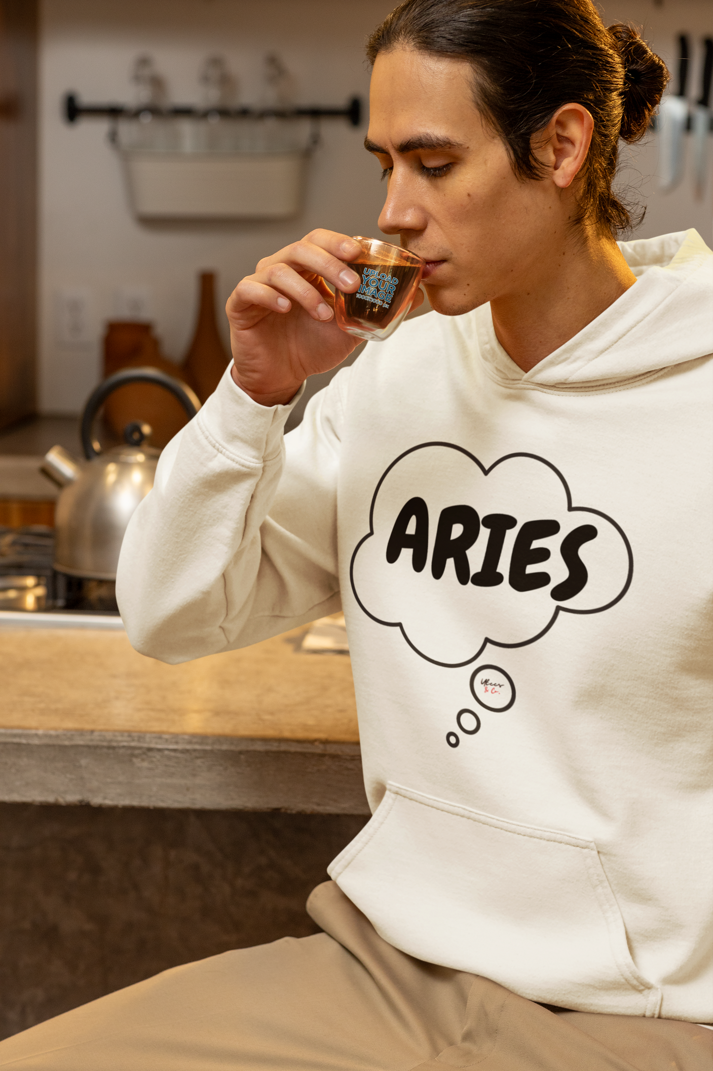 ARIES ZODIAC SIGN HOODIE IN THOUGHT BUBBLE ARIES HOROSCOPE ASTRONOMY SIGN UNISEX PULLOVER HOODIE ARIES BIRTHDAY SIGN ARIES SEASON HOODIE GIFT FOR AN ARIES