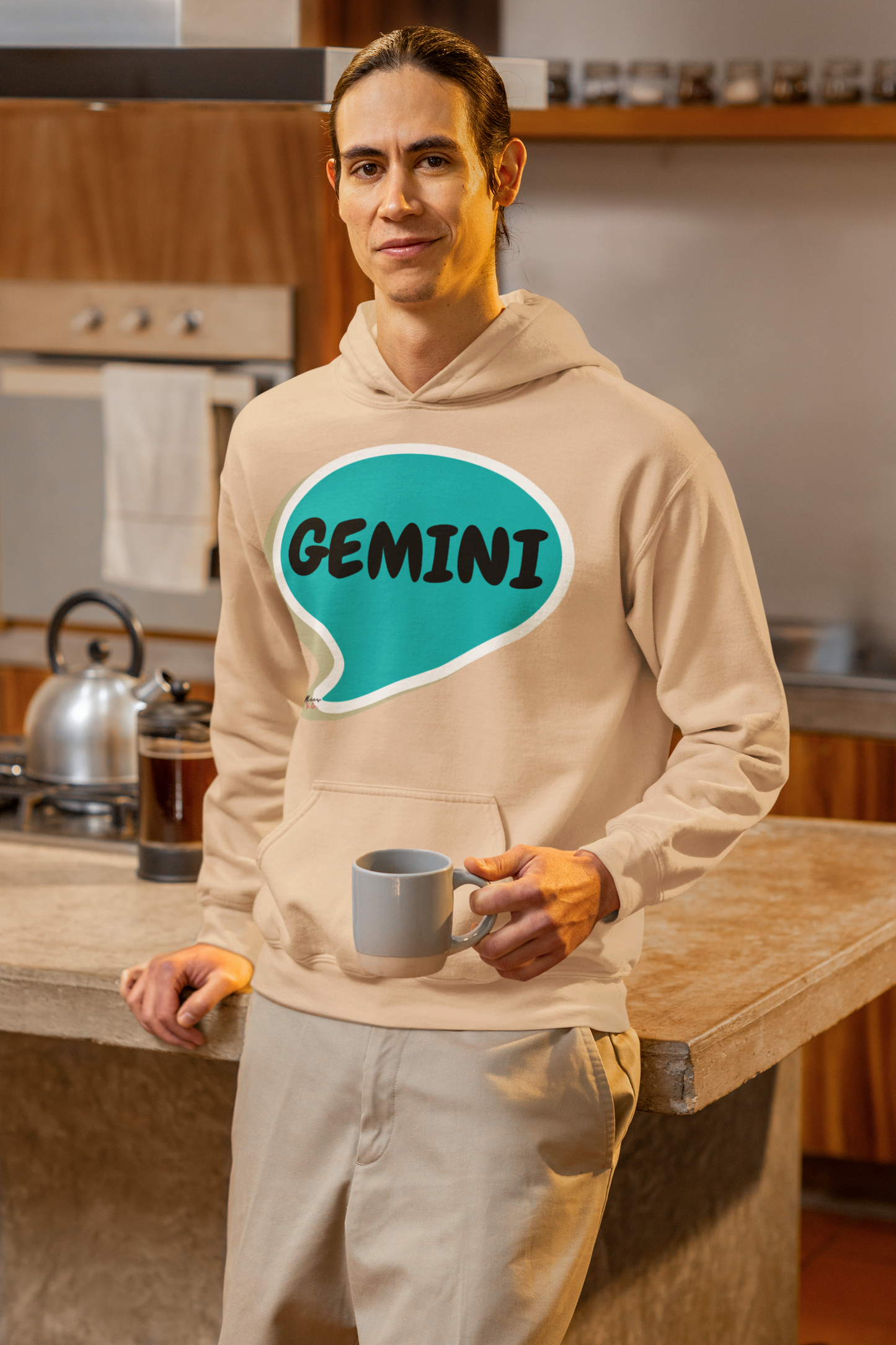 GEMINI ZODIAC SIGN GRAPHIC PULLOVER HOODIE IN SPEECH BUBBLE GEMINI HOROSCOPE ASTRONOMY SIGN UNISEX PULLOVER HOODIE GEMINI BIRTHDAY SIGN GEMINI SEASON HOODIE GIFT FOR AN GEMINI