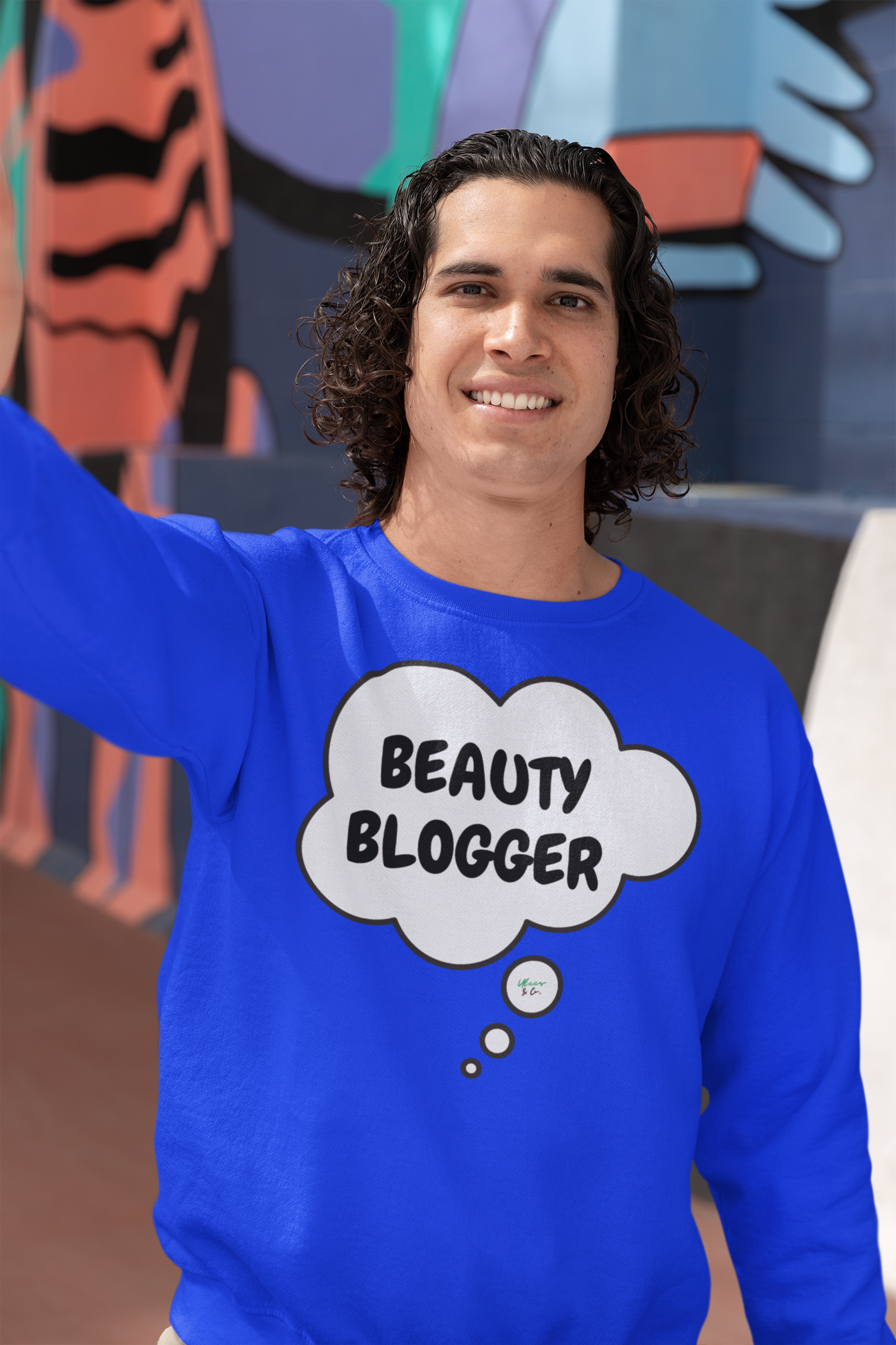 BEAUTY BLOGGER SWEATSHIRT IN THOUGHT BUBBLE GRAPHIC UNISEX CREWNECK PULLOVER SWEATSHIRT FUNNY SAYINGS SWEATER SWEATSHIRTS SARCASTIC SAYINGS SWEATSHIRTS FOR WOMEN SWEATSHIRTS FOR MEN GIFT IDEAS