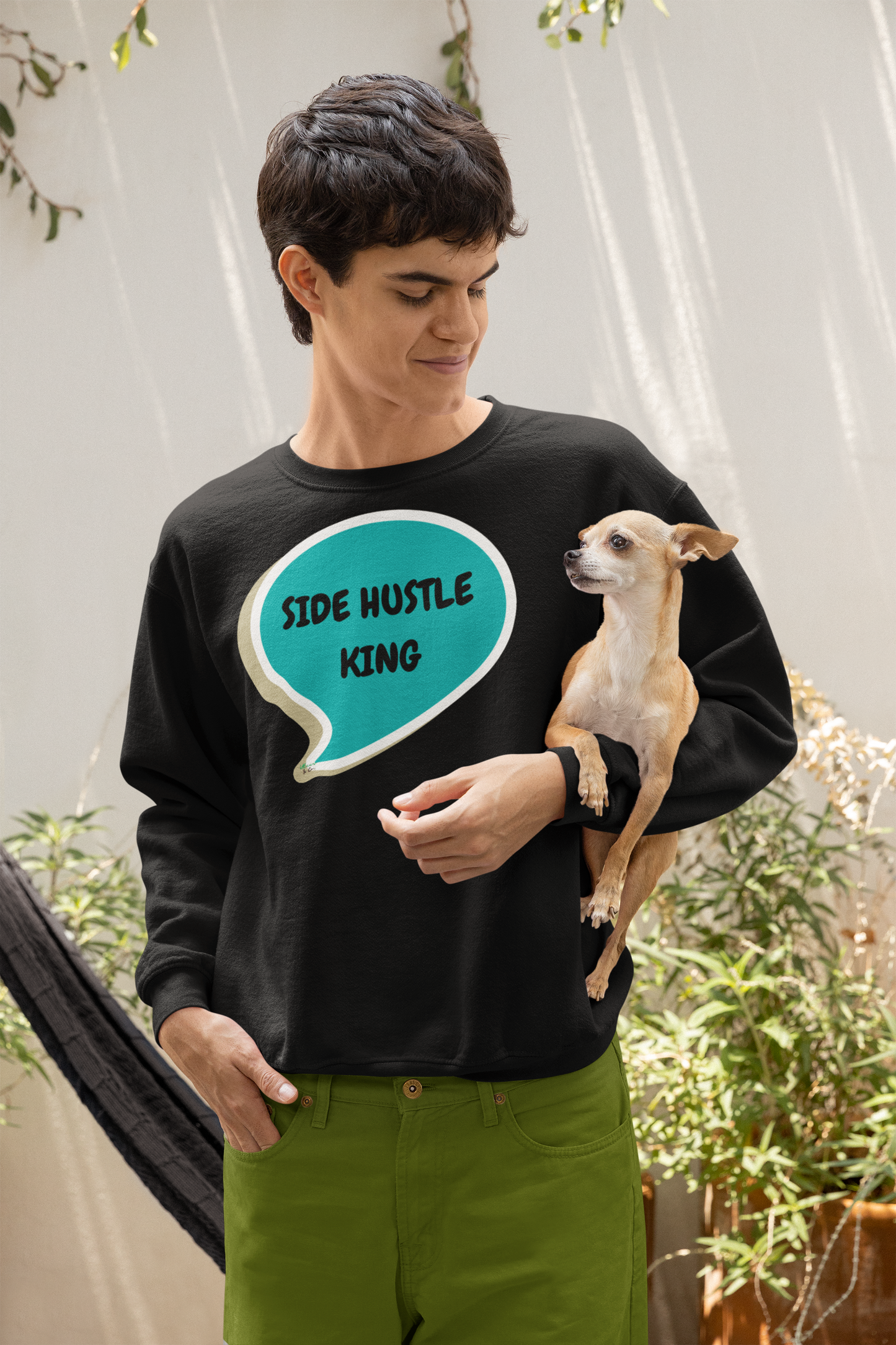 SIDE HUSTLE KING SWEATSHIRT IN SPEECH BUBBLE GRAPHIC UNISEX CREWNECK PULLOVER SWEATSHIRT ENTREPRENEUR SWEATER SWEATSHIRTS SECOND JOBS SWEATSHIRTS FOR WOMEN SWEATSHIRTS SIDE HUSTLE JOBS FOR MEN GIFT IDEAS