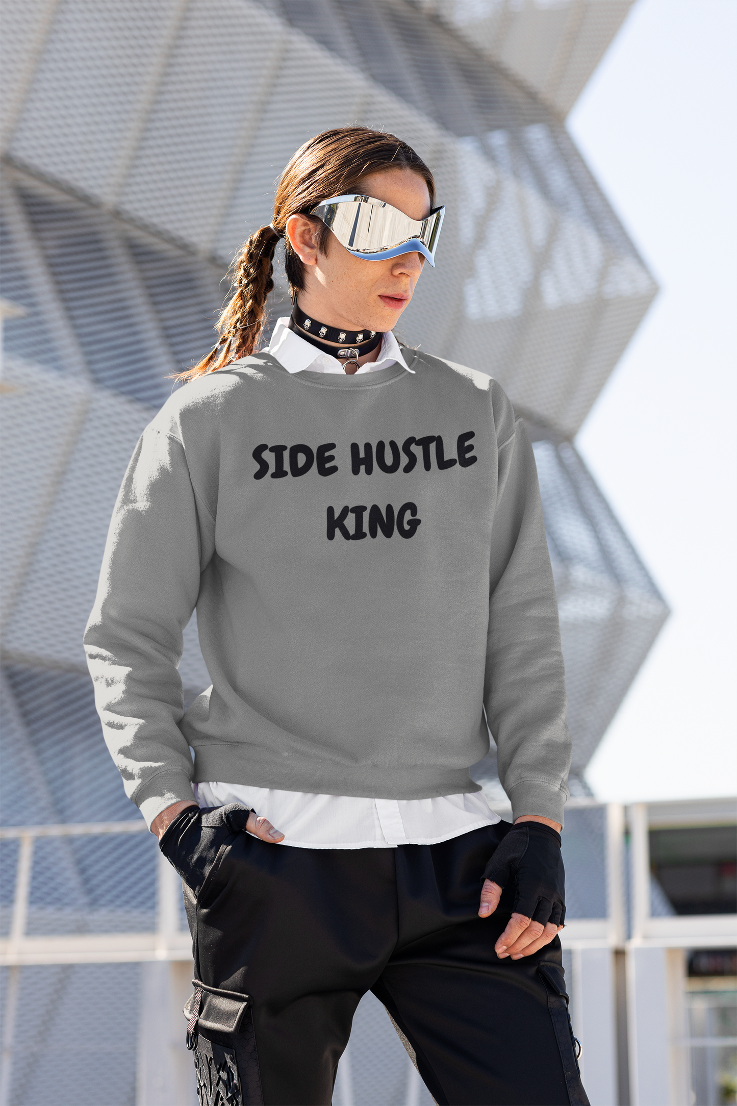 SIDE HUSTLE KING SWEATSHIRT IN TEXT ONLY GRAPHIC UNISEX CREWNECK PULLOVER SWEATSHIRT ENTREPRENEUR SWEATSHIRTS SWEATER  SIDE HUSTLE JOBS SWEATSHIRTS FOR WOMEN SWEATSHIRTS FOR MEN GIFT IDEAS