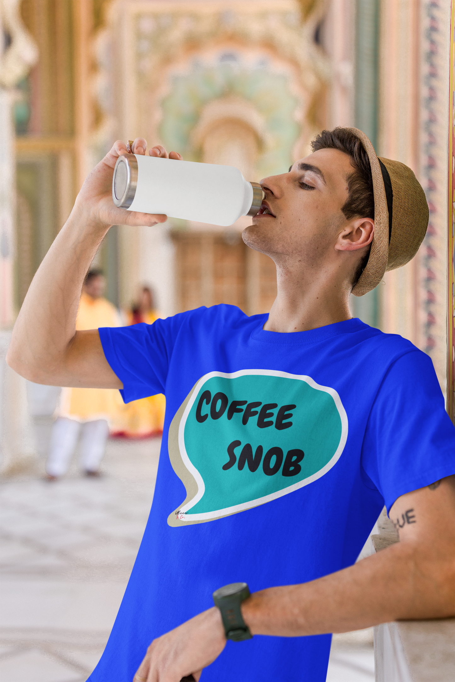 COFFEE SNOB T-SHIRT IN SPEECH BUBBLE UNISEX TSHIRT SARCASTIC SAYINGS T-SHIRT FOR COFFEE LOVERS GIFT FOR WOMEN CAFFEINE DRINKERS MEN T-SHIRT GIFT FOR LOVERS OF COFFEE