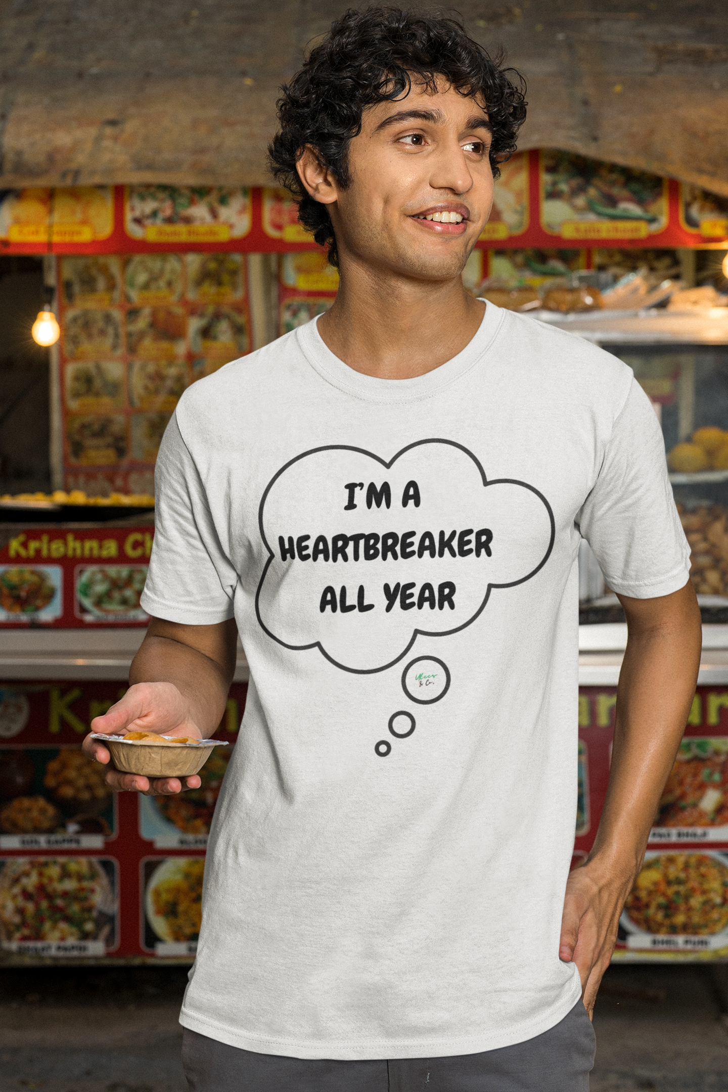 I'M A HEARTBREAKER ALL YEAR T-SHIRT IN THOUGHT BUBBLE UNISEX TSHIRT FUNNY SAYINGS T SHIRT SARCASTIC SAYINGS T-SHIRT SARCASM TEES
