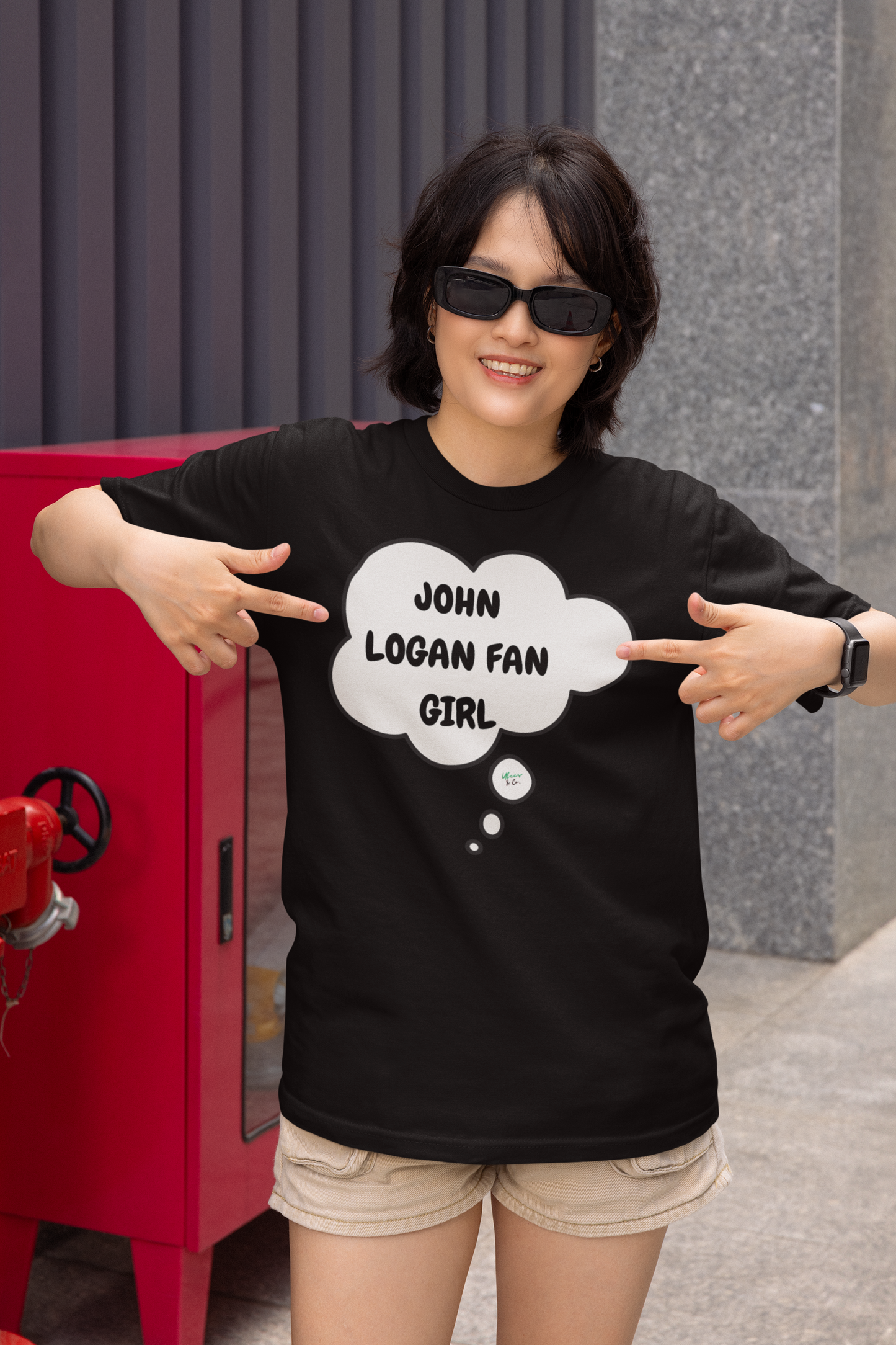 JOHN LOGAN FAN GIRL T-SHIRT HOCKEY PLAYER UNIQUE GRAPHIC UNISEX THOUGHT BUBBLE SHIRT STREETWEAR FASHION OFF CAMPUS TEES OFF CAMPUS SERIES HOCKEY TEAM TEES BIRTHDAY GIFTS FOR WOMEN GIFT FOR MEN