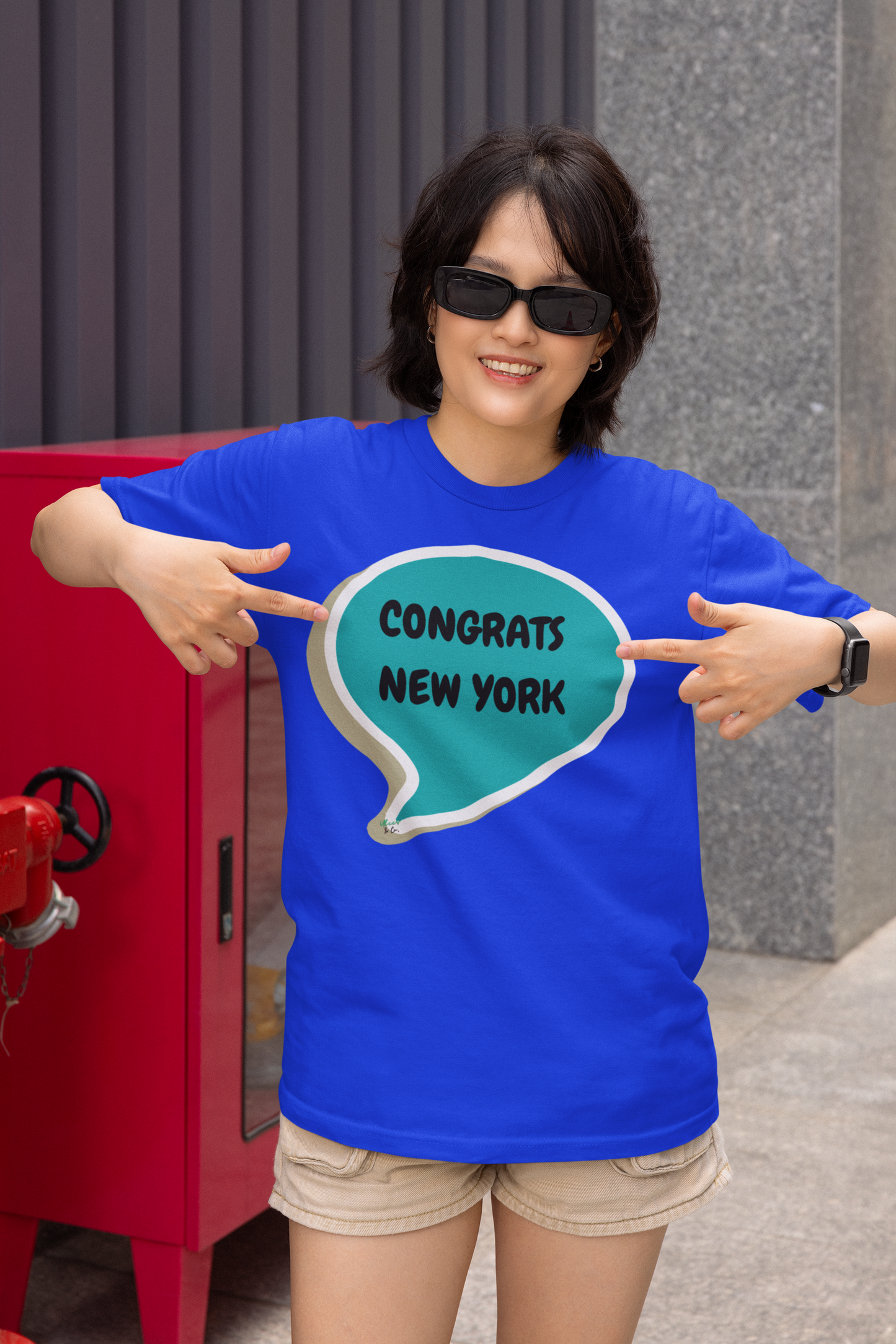 CONGRATS NEW YORK T-SHIRT UNIQUE GRAPHIC UNISEX SPEECH BUBBLE SHIRT STREETWEAR FASHION NEW YORK KNICKS TEES NBA CHAMPIONSHIP T-SHIRT NEW YORK CHAMPS BIRTHDAY GIFTS FOR WOMEN GIFT FOR MEN CLOTHING BRAND