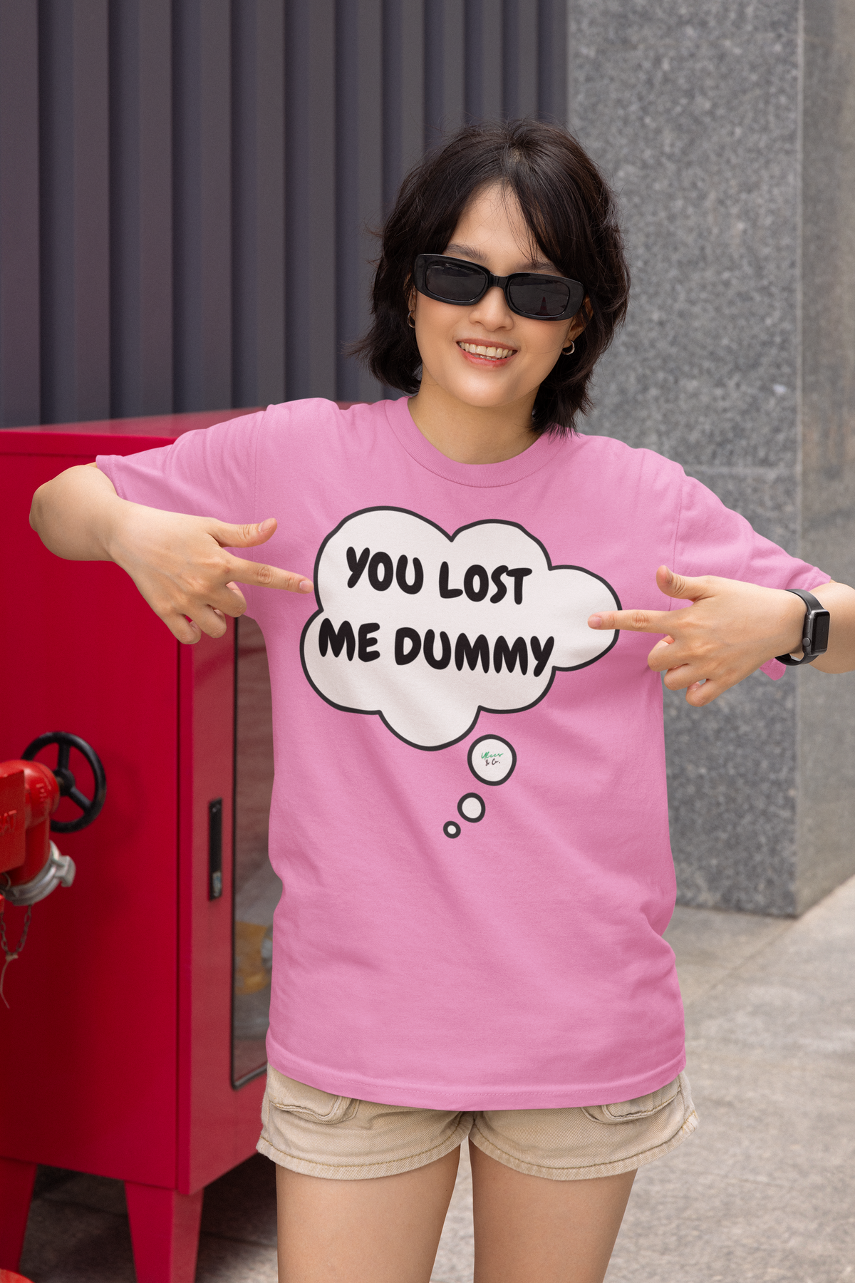 YOU LOST ME DUMMY T-SHIRT UNIQUE GRAPHIC UNISEX IN THOUGHT BUBBLE DESIGN SHIRT CASUAL STREETWEAR FASHION FUNNY SAYINGS TEES SARCASTIC TEES BIRTHDAY GIFTS WOMEN SHIRTS FOR MEN