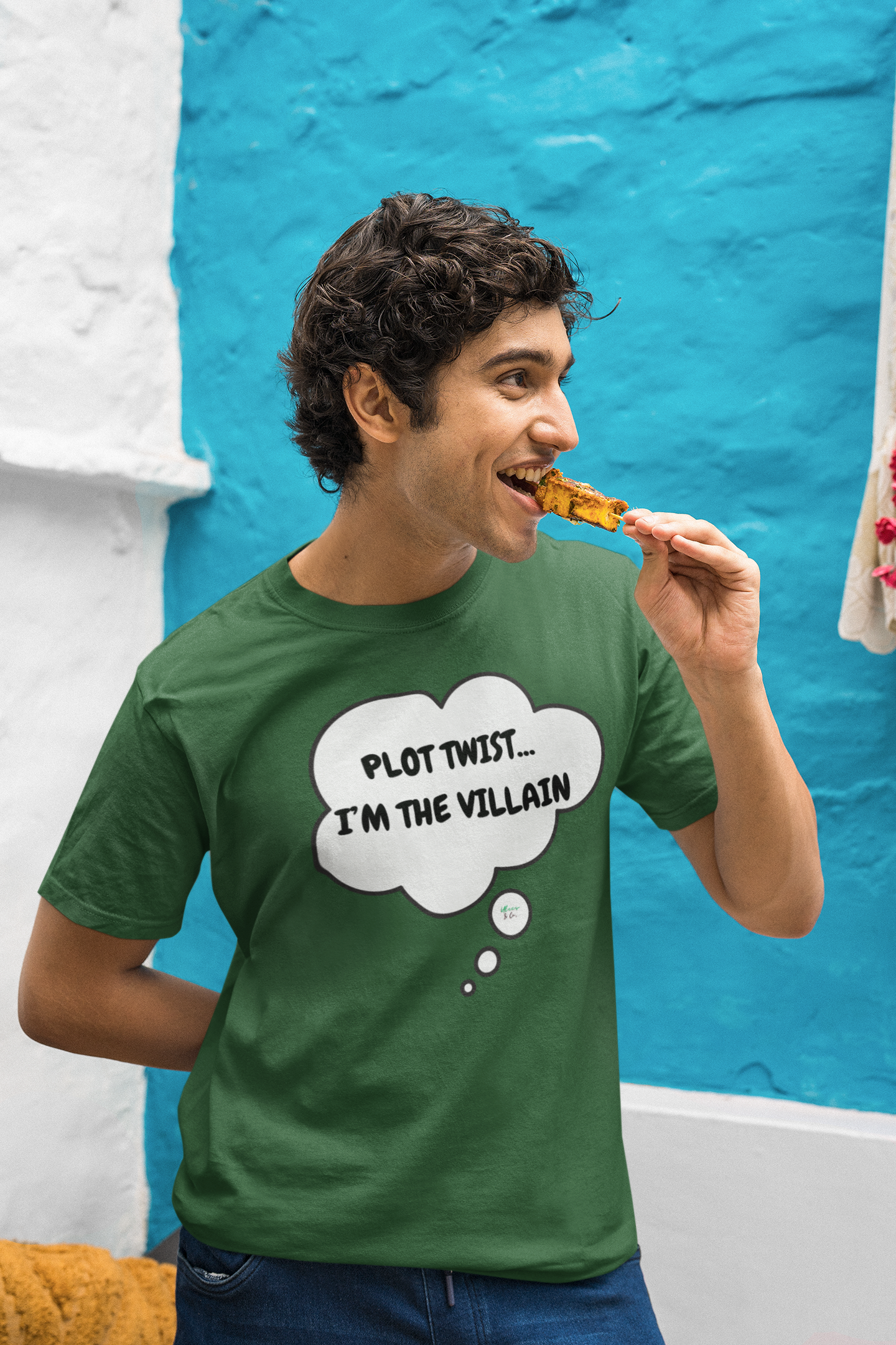 PLOT TWIST...I'M THE VILLAIN  T-SHIRT IN THOUGHT BUBBLE UNISEX TSHIRT FUNNY SAYINGS T SHIRT SARCASTIC SAYINGS T-SHIRT SARCASM TEES