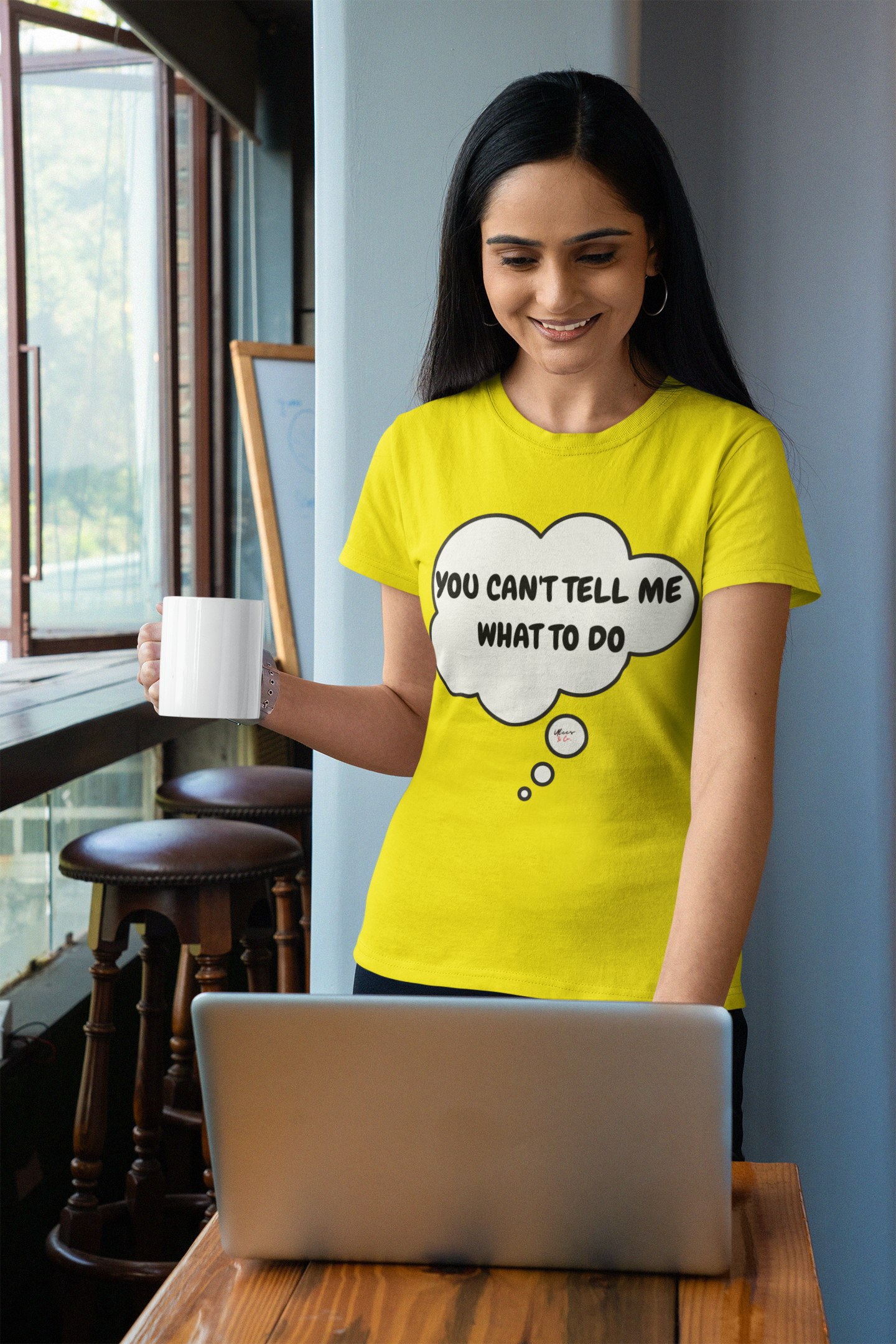 YOU CAN'T TELL ME WHAT TO DO T-SHIRT UNISEX TEE IN THOUGHT BUBBLE FOR WOMEN SHIRTS FOR SARCASTIC SAYINGS FOR MEN FUNNY SAYINGS TSHIRT