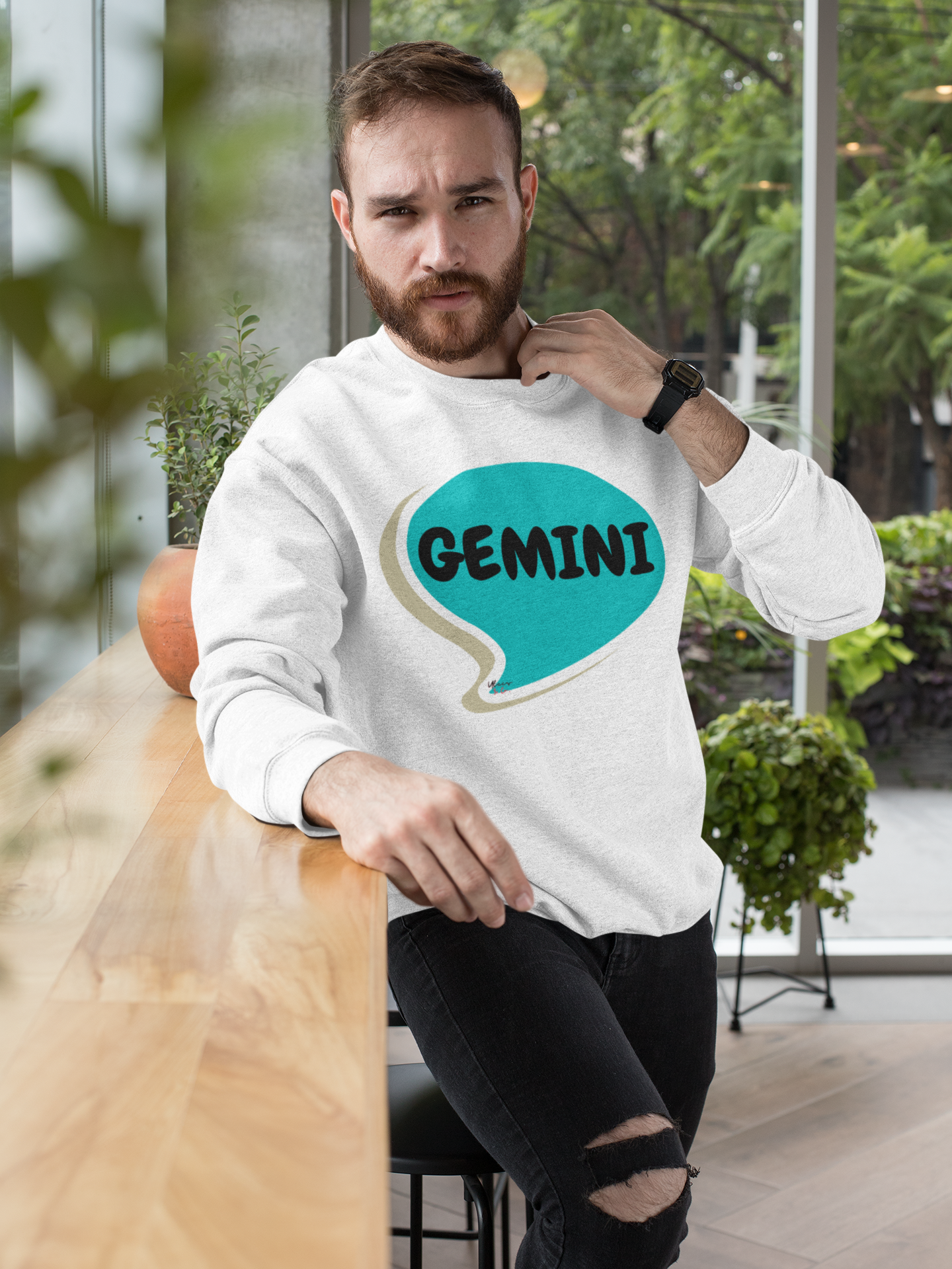 GEMINI ZODIAC SIGN IN SPEECH BUBBLE UNISEX CREWNECK PULLOVER SWEATSHIRT CONSTELLATION SIGNS HOROSCOPE GEMINI ZODIAC SIGNS SWEATER ASTRONOMY GEMINI SIGNS SWEATSHIRT ZODIAC SYMBOLS SWEATSHIRT GEMINI SIGN ZODIAC SEASON