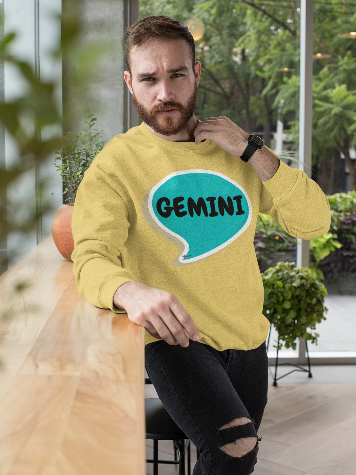 GEMINI ZODIAC SIGN IN SPEECH BUBBLE UNISEX CREWNECK PULLOVER SWEATSHIRT CONSTELLATION SIGNS HOROSCOPE GEMINI ZODIAC SIGNS SWEATER ASTRONOMY GEMINI SIGNS SWEATSHIRT ZODIAC SYMBOLS SWEATSHIRT GEMINI SIGN ZODIAC SEASON