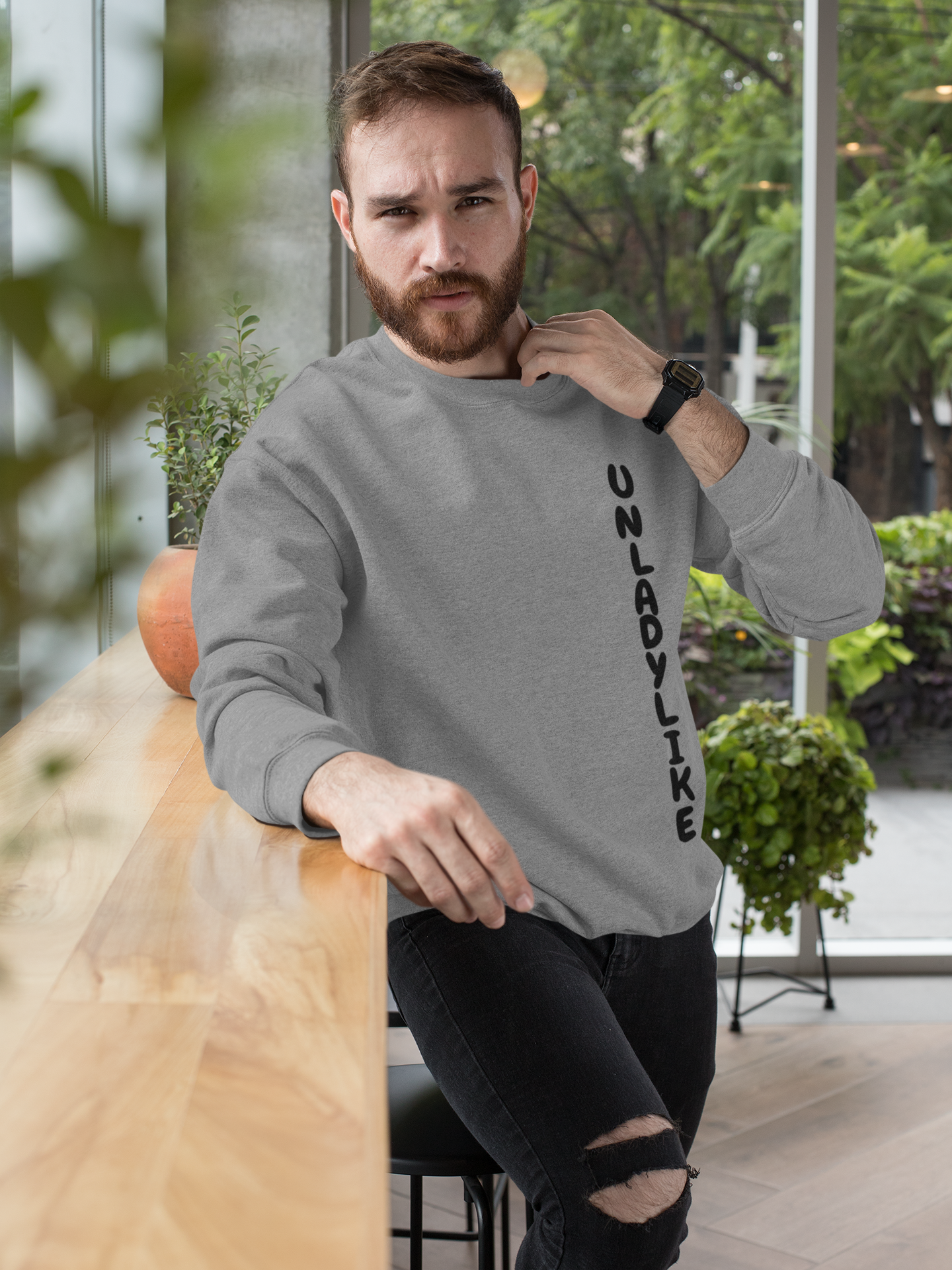 UNLADYLIKE SWEATSHIRT IN TEXT ONLY GRAPHIC UNISEX CREWNECK PULLOVER SWEATSHIRT ENTREPRENEUR SWEATSHIRTS SWEATER  SIDE HUSTLE JOBS SWEATSHIRTS FOR WOMEN SWEATSHIRTS FOR MEN GIFT IDEAS