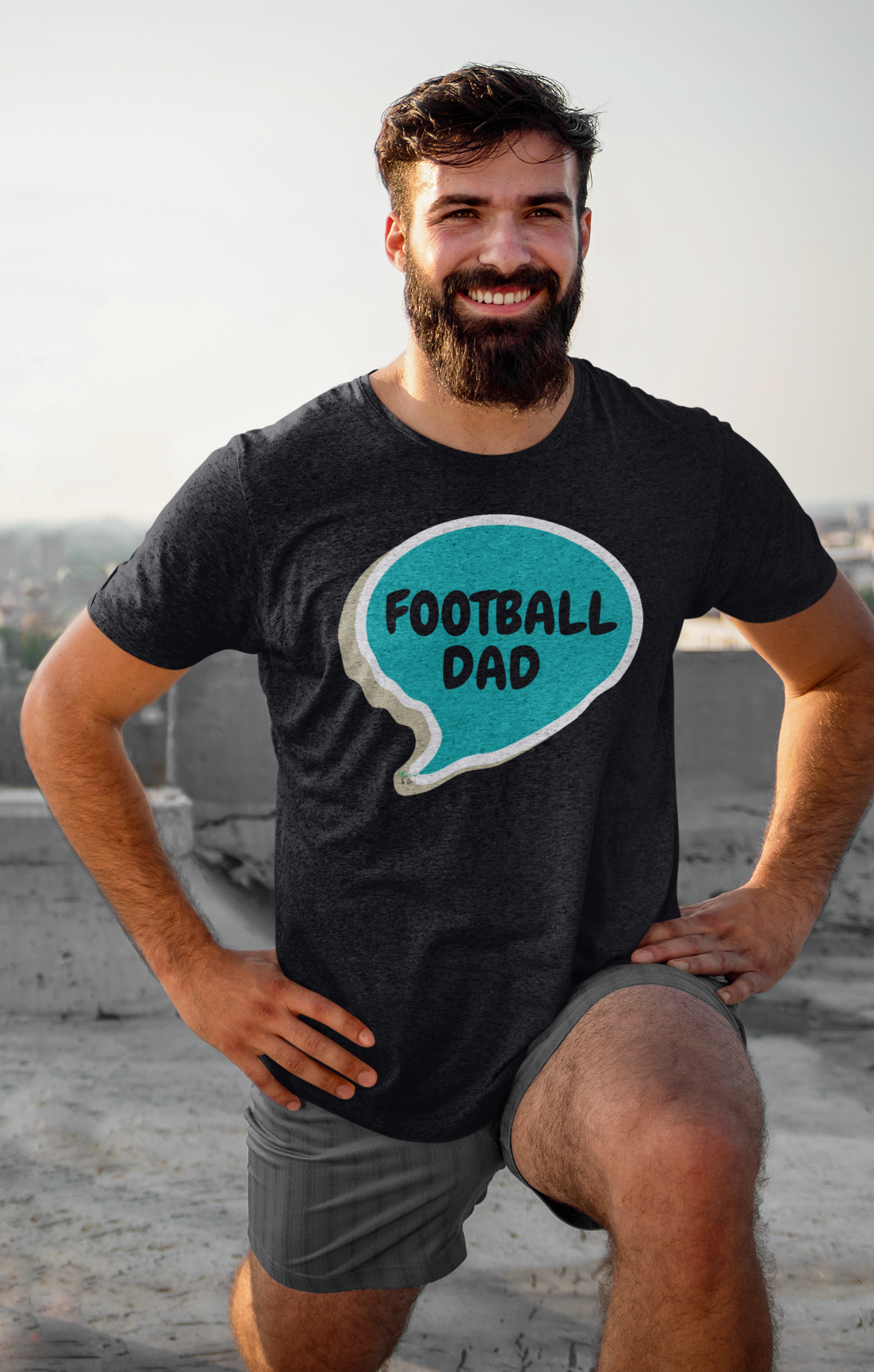FOOTBALL SHIRTS FOOTBALL DAD TSHIRT FOOTBALL FANS T-SHIRTS UNIQUE GRAPHIC UNISEX TEES IN SPEECH BUBBLE DESIGN FIRST TIME DAD T-SHIRT FOOTBALL FANS TEES FATHER'S DAY GIFT FOR MEN SHIRTS GIFTS FOR NEW FATHER TSHIRTS GIFTS FOR MEN CELEBRATION GIFTS FOR DAD