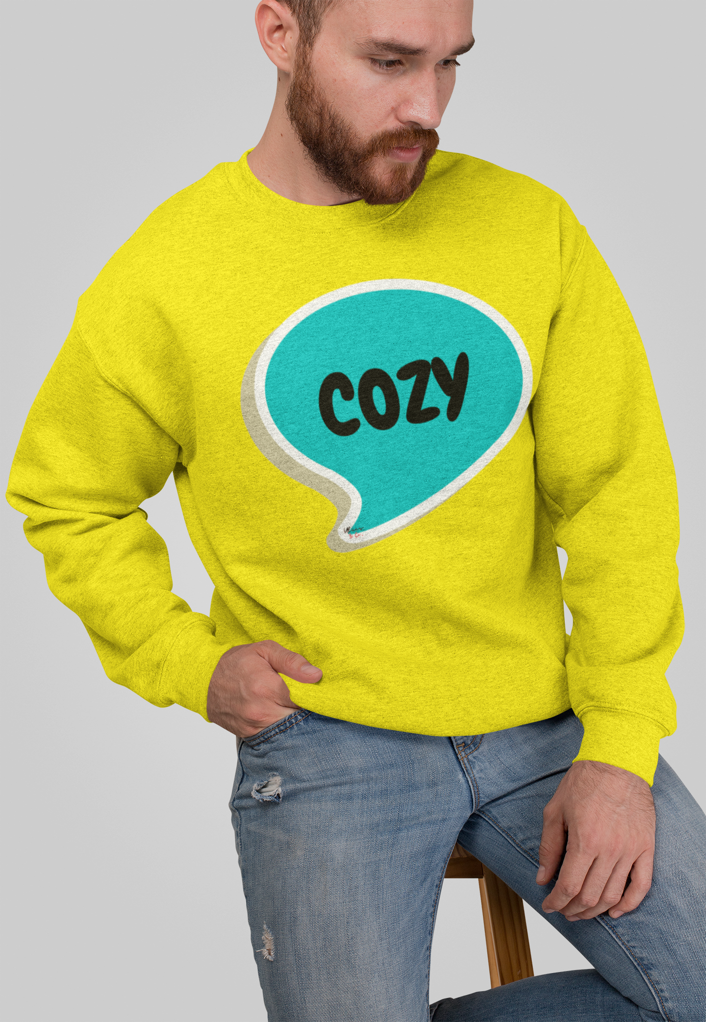 COZY AUTUMN SWEATSHIRTS IN SPEECH BUBBLE FOR FALL SEASON UNISEX PULLOVER CREWNECK SWEATSHIRT GIFT FOR WOMEN SWEATER FALL SEASON FOR MEN AUTUMN VIBES SWEATSHIRTS AS GIFTS