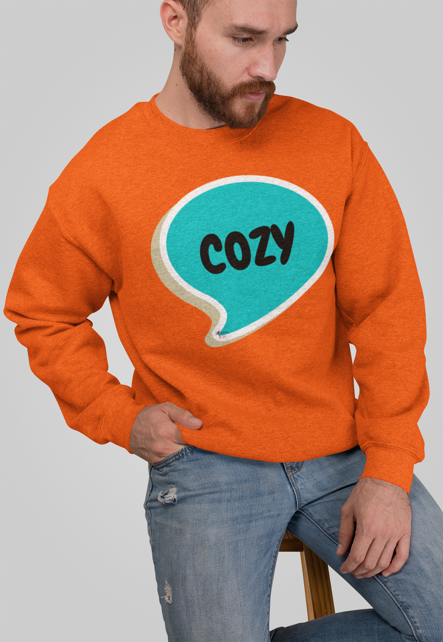 COZY AUTUMN SWEATSHIRTS IN SPEECH BUBBLE FOR FALL SEASON UNISEX PULLOVER CREWNECK SWEATSHIRT GIFT FOR WOMEN SWEATER FALL SEASON FOR MEN AUTUMN VIBES SWEATSHIRTS AS GIFTS