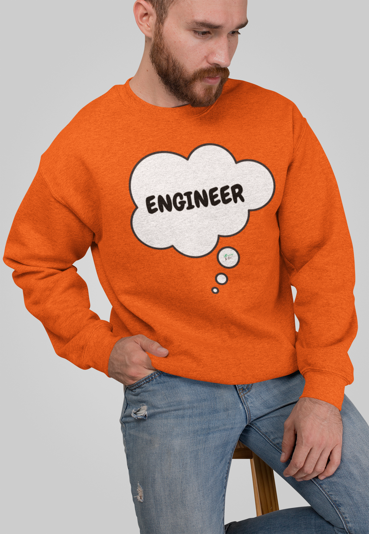 ENGINEER SWEATSHIRT IN IN THOUGHT BUBBLE GRAPHIC UNISEX CREWNECK PULLOVER SWEATSHIRT FUNNY SAYINGS SWEATER SWEATSHIRTS SARCASTIC SAYINGS SWEATSHIRTS FOR WOMEN SWEATSHIRTS FOR MEN GIFT IDEAS