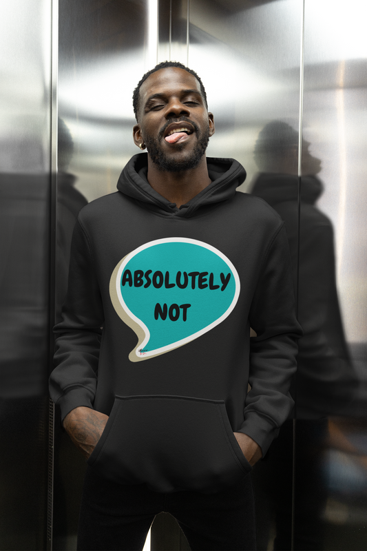 ABSOLUTELY NOT HOODIE IN SPEECH BUBBLE UNISEX PULLOVER HOODIE SARCASTIC SAYINGS HOODIE FUNNY SAYINGS HOODIE