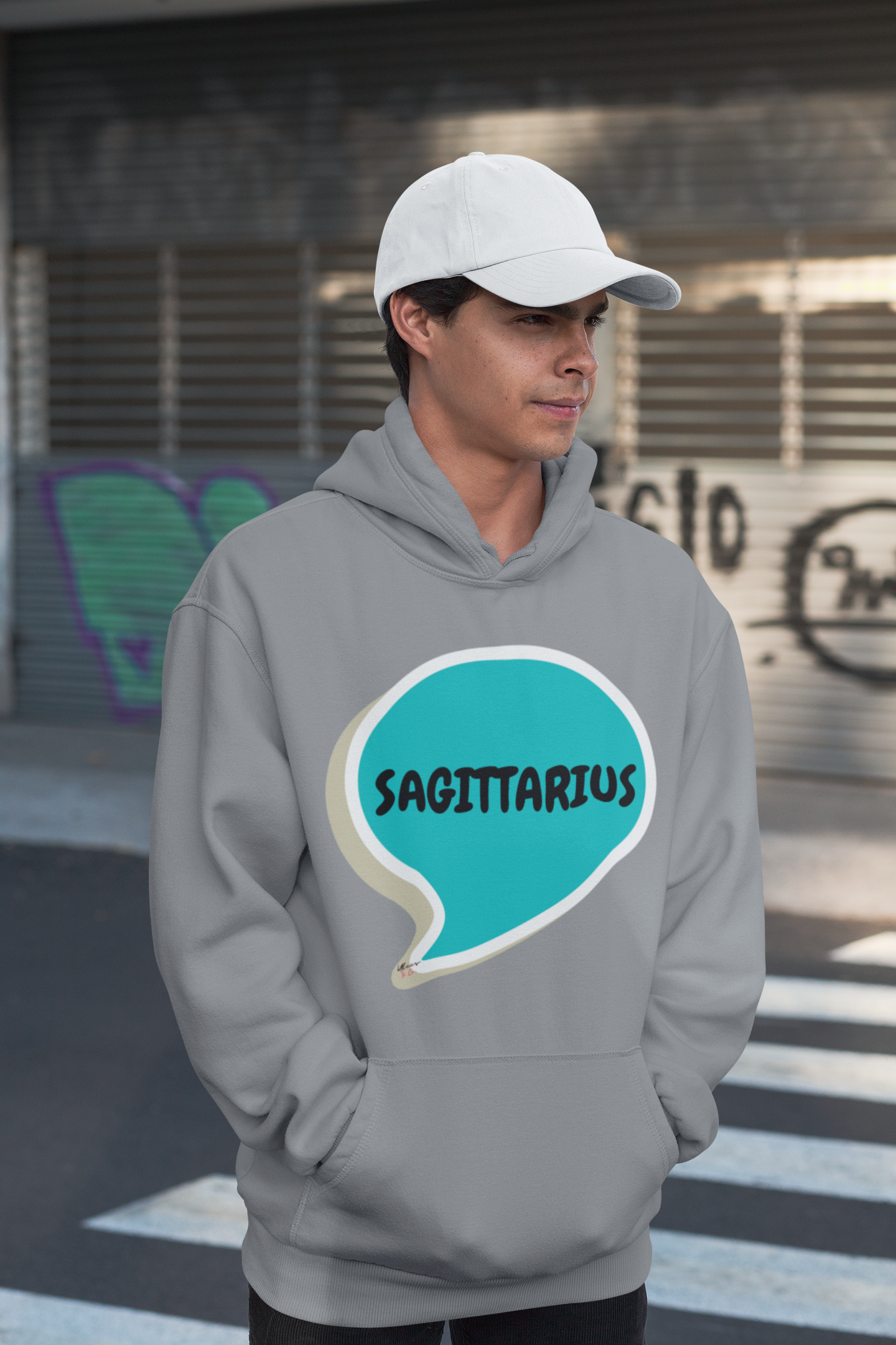 SAGITTARIUS ZODIAC SIGN HOODIE IN SPEECH BUBBLE SAGITTARIUS HOROSCOPE BIRTHDAY SIGN GIFT FOR BIRTHDAY SAGITTARIUS SEASON SAGITTARIUS ASTROLOGY SIGN HOODIE