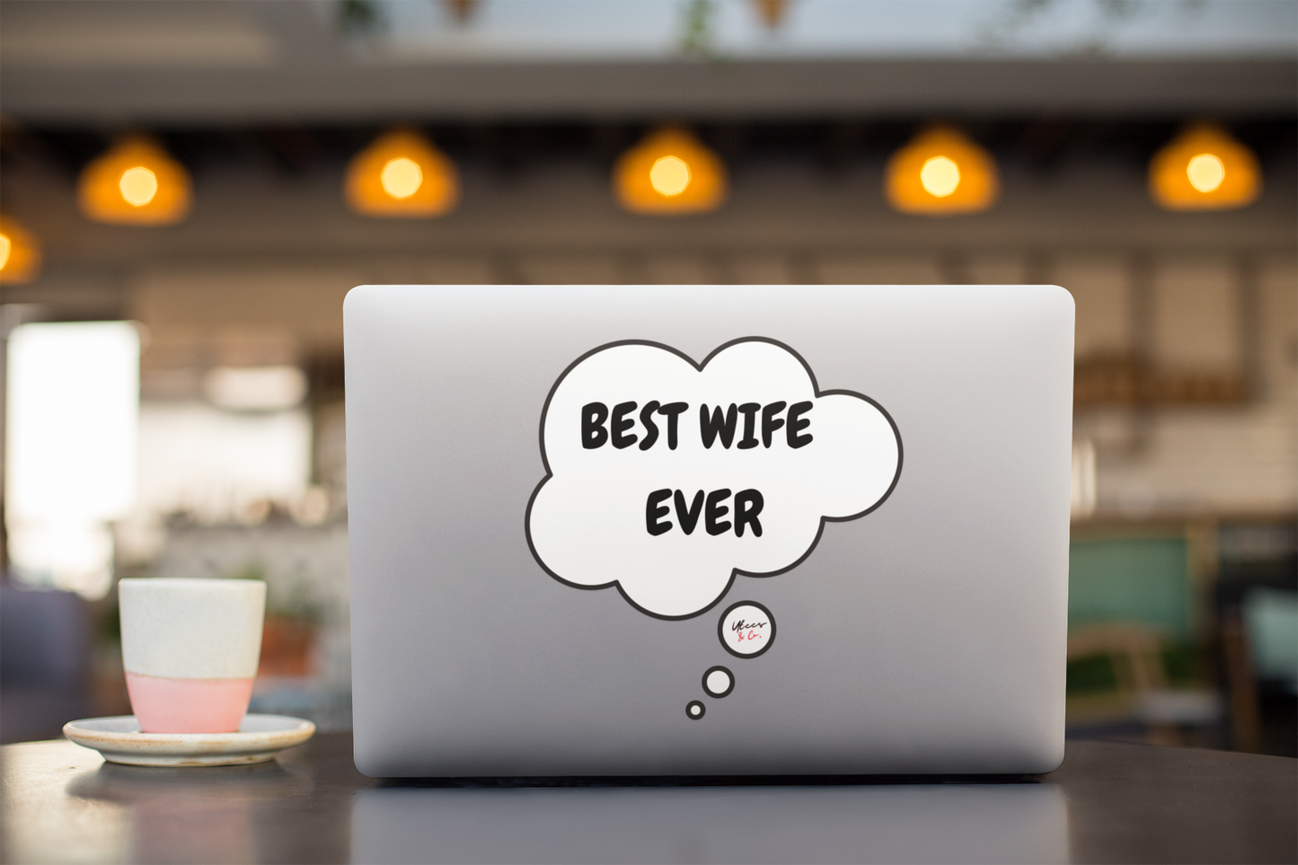 BEST WIFE EVER STICKER 6X6 GIFT FOR MOTHERS DAY FOR BEST WIFE EVER SINGLE STICKER IN THOUGHT BUBBLE FUNNY STICKER WHITE STICKER TRANSPARENT STICKER SCRAPBOOKING STICKER SARCASTIC STICKER JOURNAL STICKERS STATIONARY STICKERS GIFT STICKERS