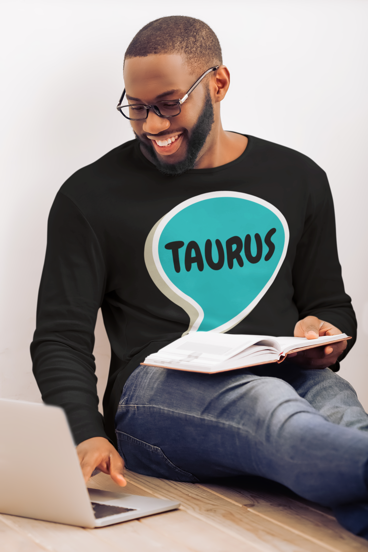 TAURUS ZODIAC SIGN LONG SLEEVE IN SPEECH BUBBLE TAURUS HOROSCOPE ASTRONOMY SIGN UNISEX LONG SLEEVE TAURUS BIRTHDAY SIGN TAURUS SEASON LONG SLEEVE GIFT FOR AN TAURUS