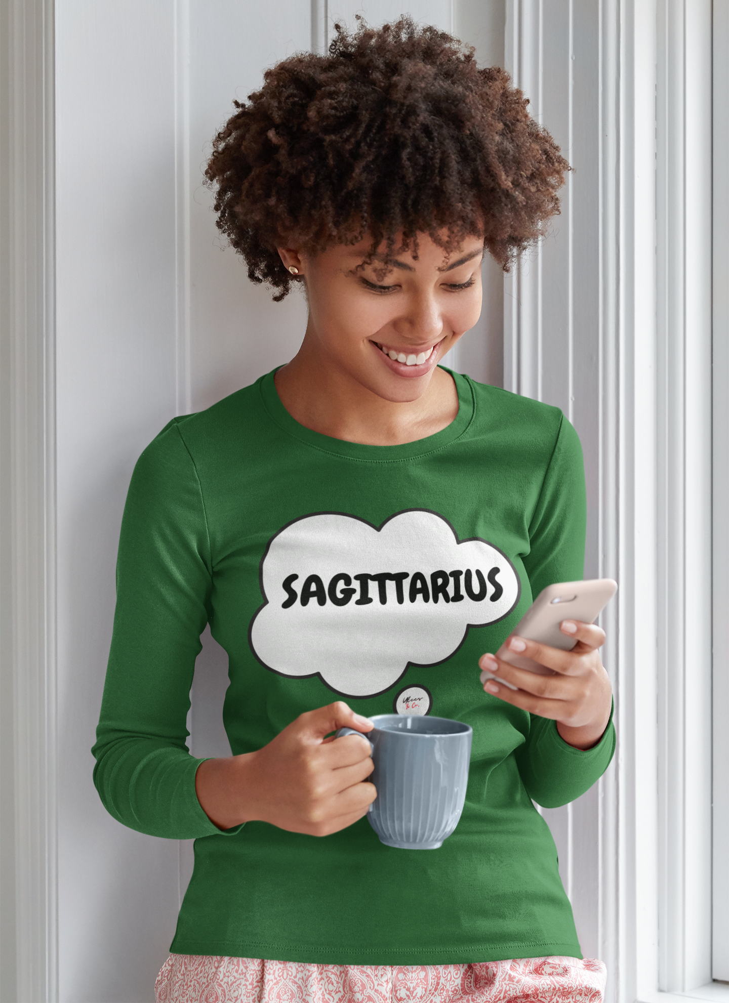 SAGITTARIUS ZODIAC SIGN LONG SLEEVE IN THOUGHT BUBBLE SAGITTARIUS HOROSCOPE BIRTHDAY SIGN GIFT FOR BIRTHDAY SAGITTARIUS SEASON SAGITTARIUS ASTROLOGY SIGN LONG SLEEVE TOP