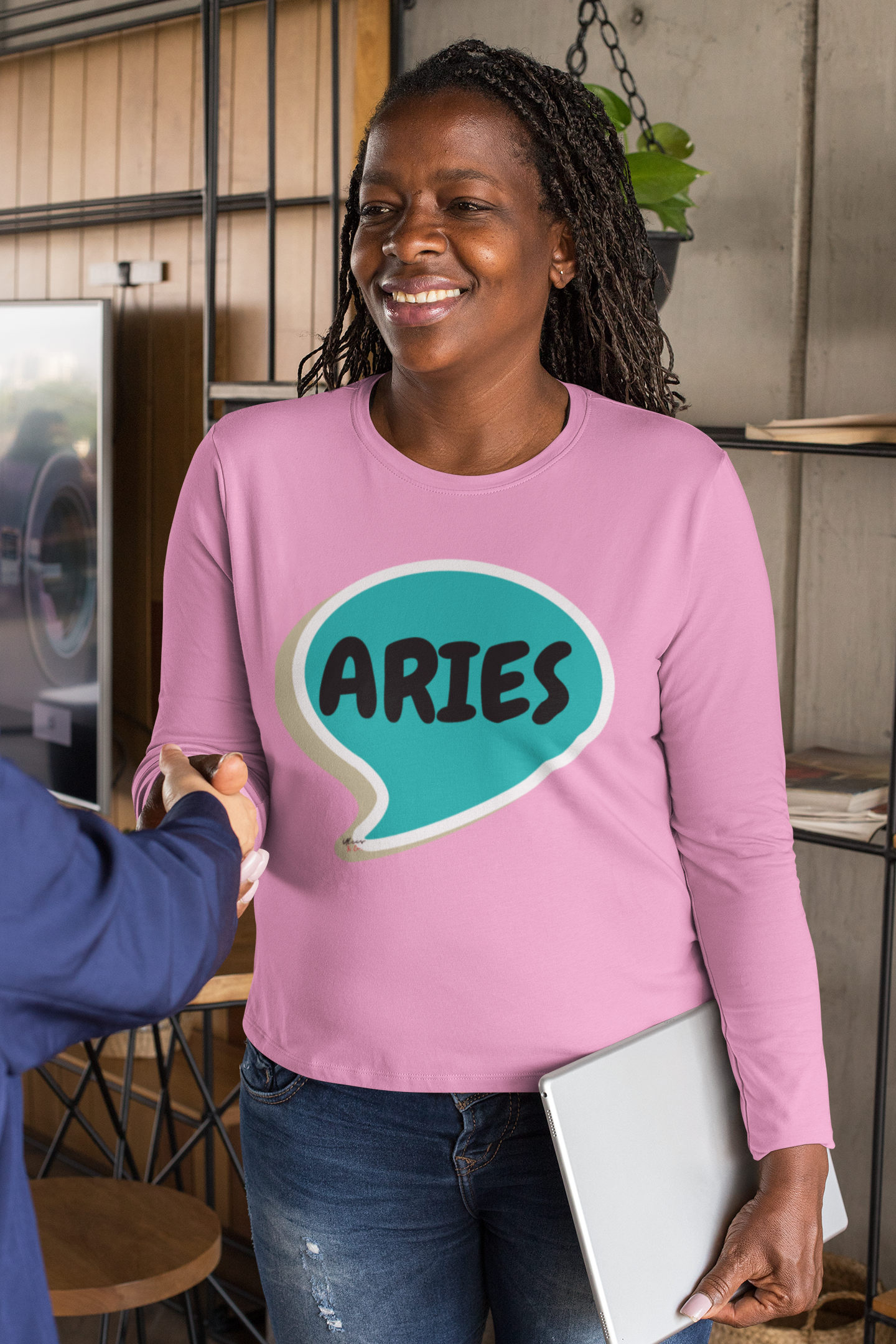 ARIES ZODIAC SIGN LONG SLEEVE IN SPEECH BUBBLE UNISEX LONG SLEEVE TOP HOROSCOPE ASTRONOMY ARIES SIGN ARIES SEASON ARIES BIRTHDAY SIGN