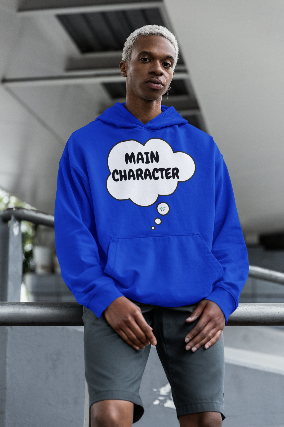 MAIN CHARACTER HOODIE IN THOUGHT BUBBLE UNISEX PULLOVER HOODIE FOR WOMEN GIFT FOR MEN HOODIES FUNNY SARCASTIC SAYINGS HOODIES