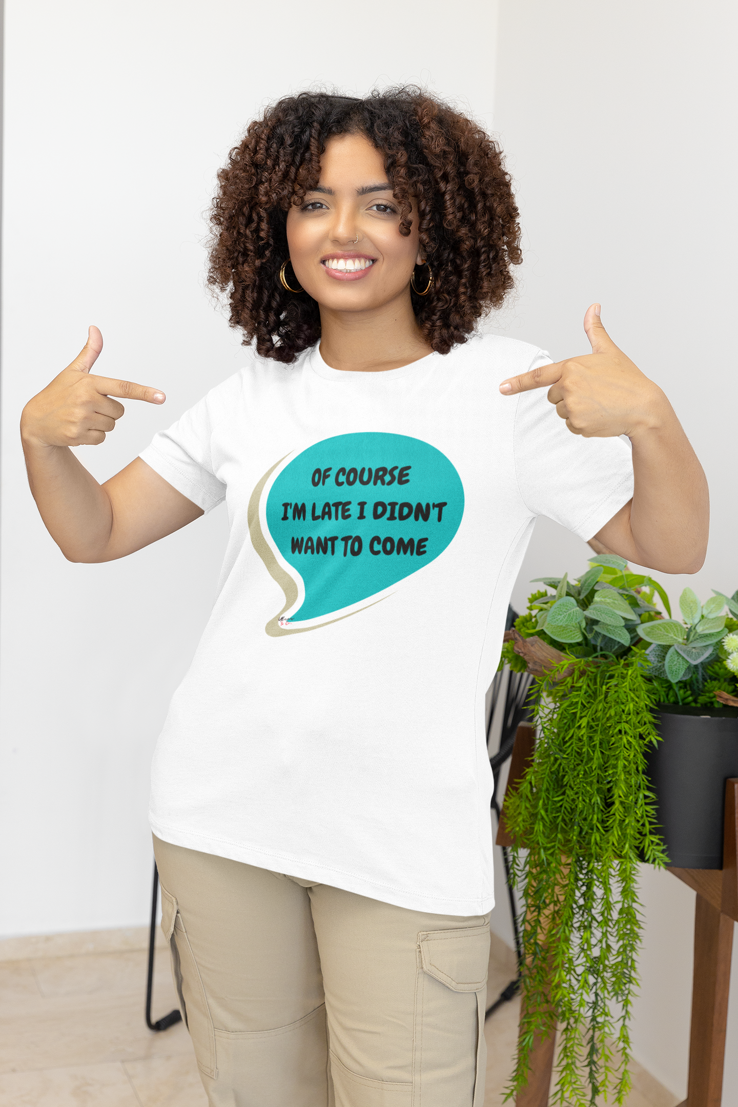 OF COURSE I'M LATE I DIDN'T WANT TO COME T SHIRT IN SPEECH BUBBLE UNISEX T-SHIRT SARCASTIC SAYINGS T SHIRT FOR WOMEN GIFT FOR MEN FUNNY SAYINGS TEE SHIRTS