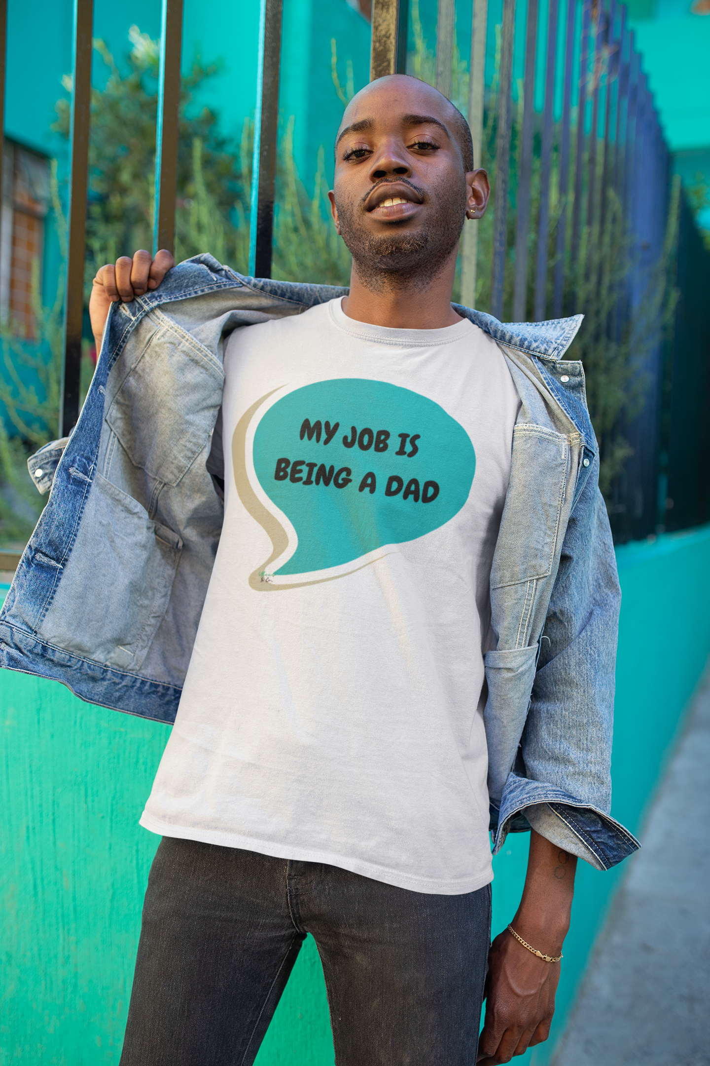 MY JOB IS BEING A DAD TSHIRT FIRST TIME DAD TEE DAD GIFT IDEA IN SPEECH BUBBLE GRAPHIC UNISEX T-SHIRT GIFT FOR NEW DAD GIFT T-SHIRT FOR DAD BIRTHDAY GIFTS FOR HIM TSHIRTS DAD GIFT FROM KIDS GIFTS APPRECIATE DAD GIFT FROM KIDS FIRST FATHERS DAY