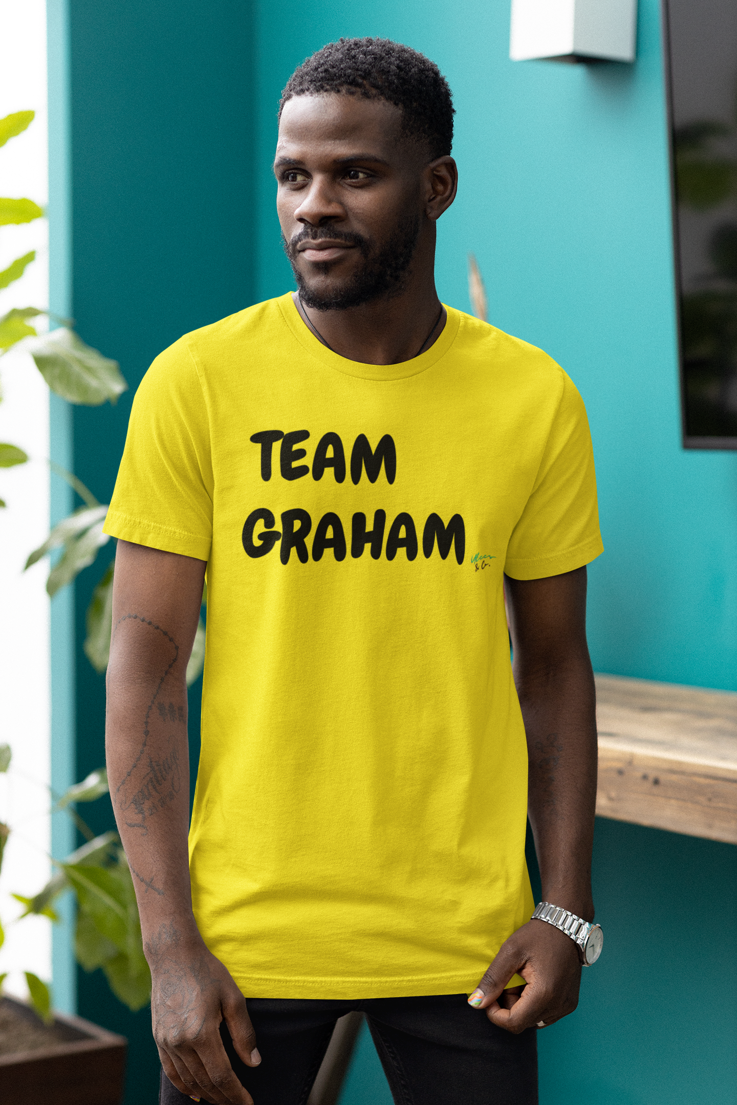TEAM GRAHAM  T-SHIRT HOCKEY PLAYER CASUAL UNIQUE GRAPHIC UNISEX TEXT ONLY DESIGN SHIRT STREETWEAR FASHION OFF CAMPUS TEES OFF CAMPUS SERIES FOR HOCKEY TEAM FANS T-SHIRT GARRETT GRAHAM CHARACTER TEES GIFTS FOR WOMEN