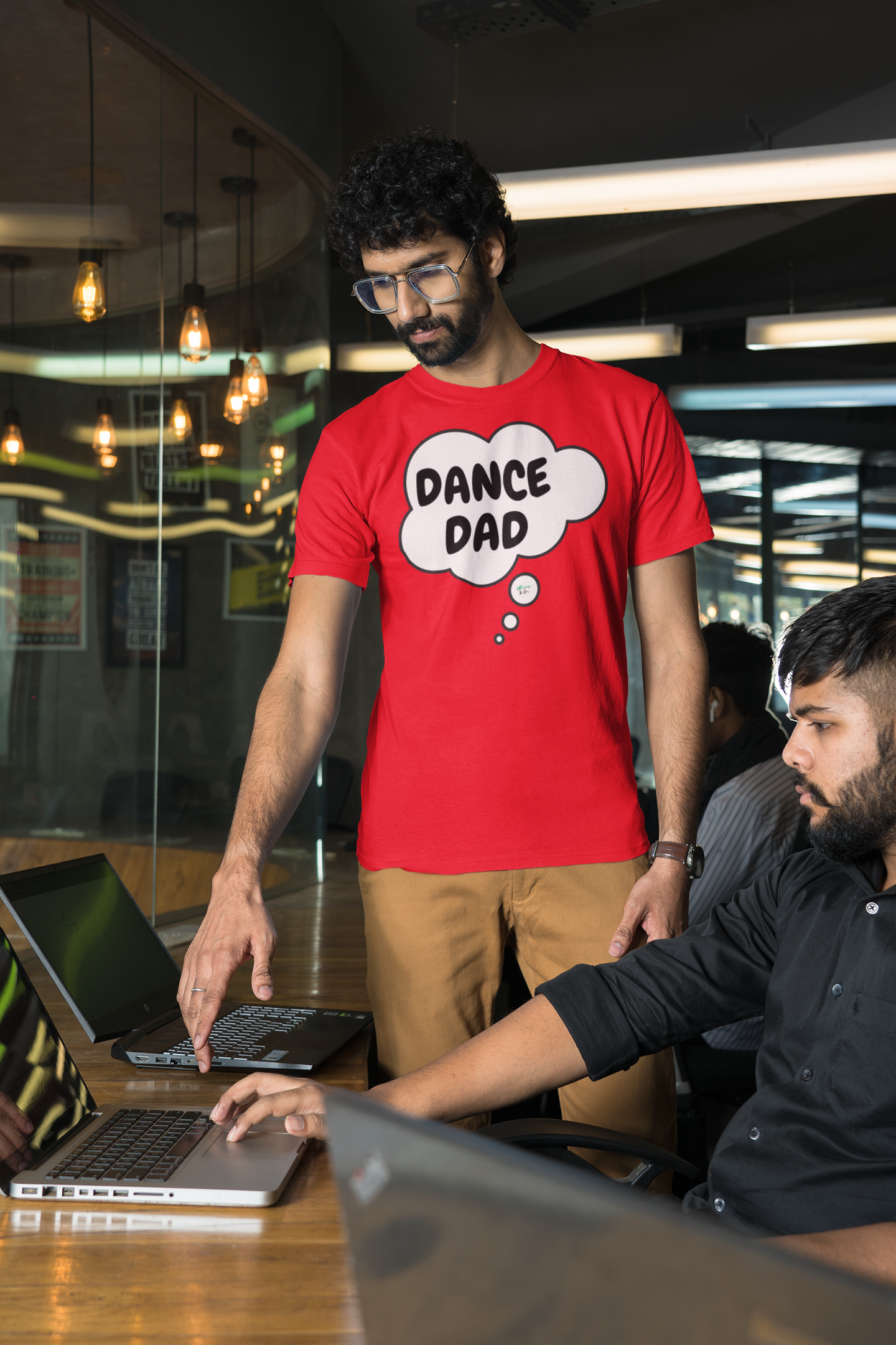DANCE DAD T-SHIRTS DANCE DAD TSHIRT UNIQUE GRAPHIC UNISEX TEES IN THOUGHT BUBBLE DESIGN FIRST TIME DAD T-SHIRT DANCE TEES FATHER'S DAY GIFT FOR MEN SHIRTS GIFTS FOR NEW FATHER TSHIRTS GIFTS FOR MEN CELEBRATION GIFTS FOR DAD