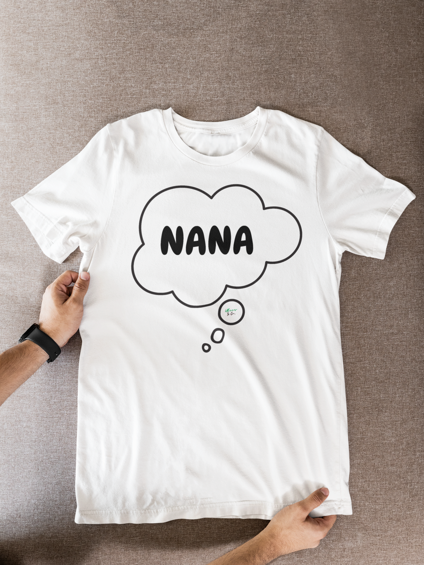 NANA SHIRTS GIFTS FOR NANA THANK YOU NANA T-SHIRTS NANA FIRST TIME NANA TSHIRTS GRAPHIC UNISEX T-SHIRT IN THOUGHT BUBBLE GIFT NEW NANA GIFTS BIRTHDAY GIFT FOR GRANDMA GIFT FROM KIDS FOR NANA