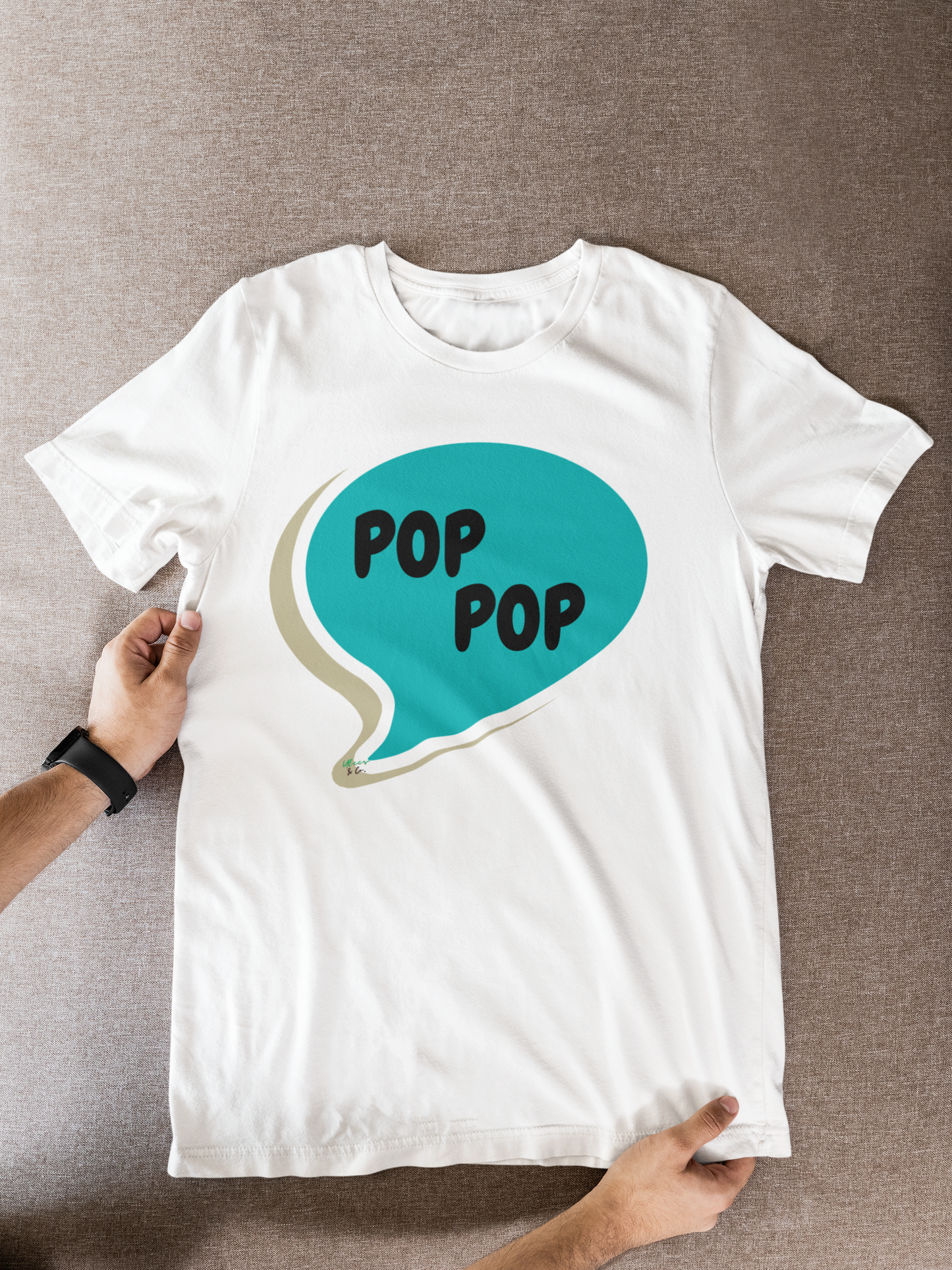 POP POP T-SHIRTS GIFT FOR DAD TSHIRTS FOR HUSBAND THANK YOU DAD TSHIRTS FOR FIRST TIME DAD SHIRTS BIRTHDAY GIFT FOR DAD UNIQUE GRAPHIC UNISEX T-SHIRT IN SPEECH BUBBLE GIFT NEW DAD GIFT FROM KIDS FOR DAD TEES FOR FATHER'S DAY DAD GIFT IDEA
