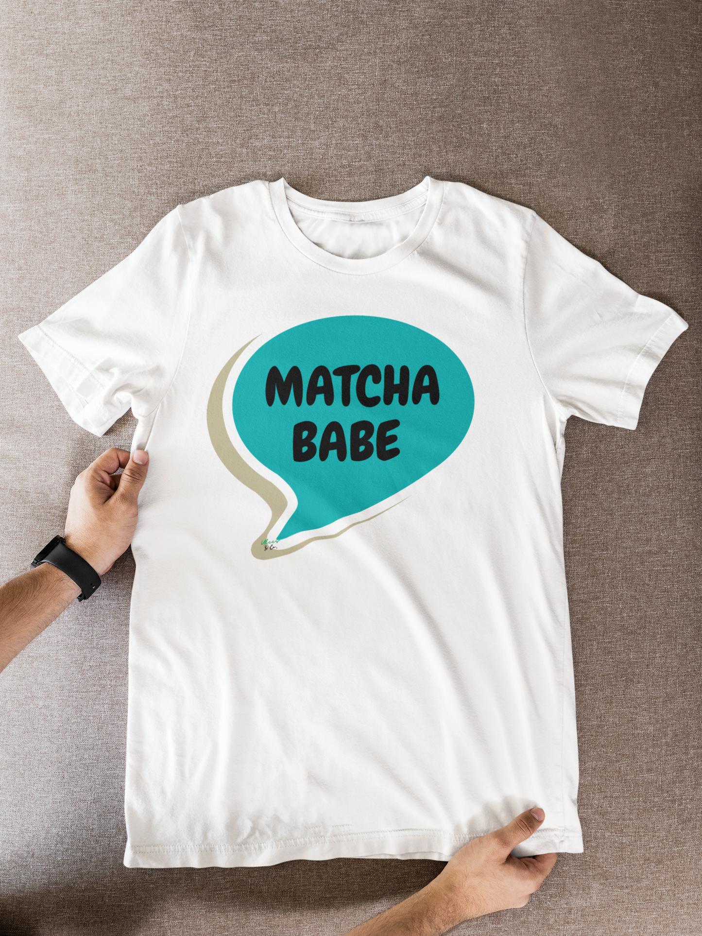 MATCHA BABE T-SHIRT COFFEE LOVERS TEES FOR MATCHA COFFEE DRINKER IN STREETWEAR FASHION UNIQUE GRAPHIC UNISEX T-SHIRT SPEECH BUBBLE BIRTHDAY GIFT FOR MATCHA CAFFEINE LOVER TEES FOR COFFEE GIFT UNIQUE GIFTS FOR WOMEN GIFT FOR MEN CLOTHING BRAND