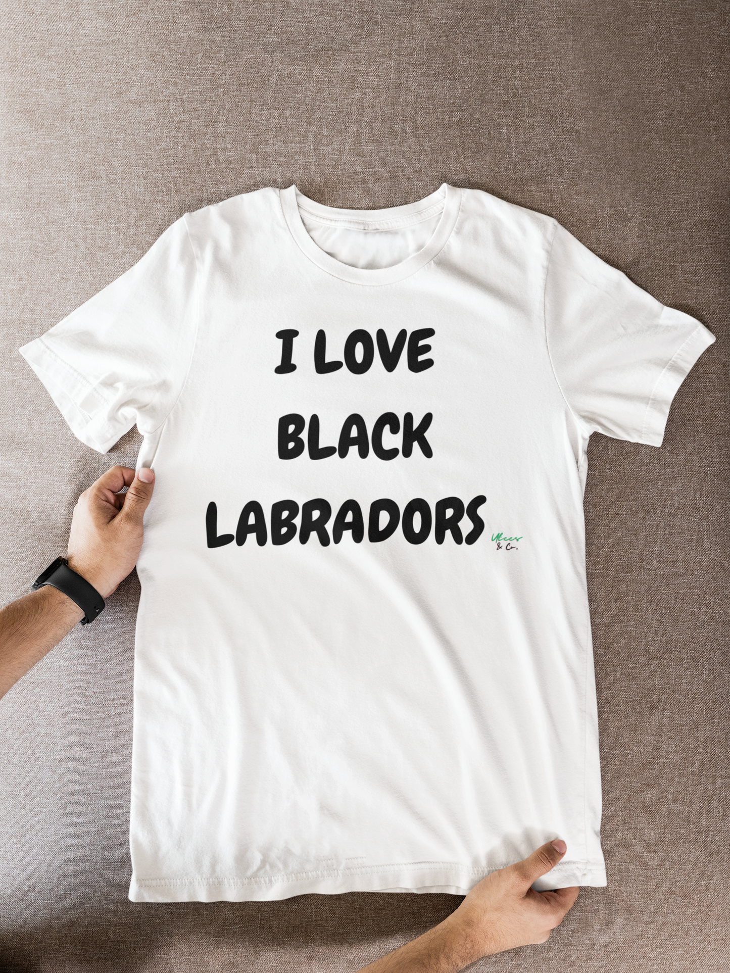 I LOVE BLACK LABRADORS T-SHIRT UNIQUE GRAPHIC UNISEX TEXT ONLY DESIGN SHIRT STREETWEAR FASHION PET GIFTS DOG MOM TEE SHIRTS FOR WOMEN DOG DAD GIFT FOR MEN CLOTHING BRAND PET PARENTS