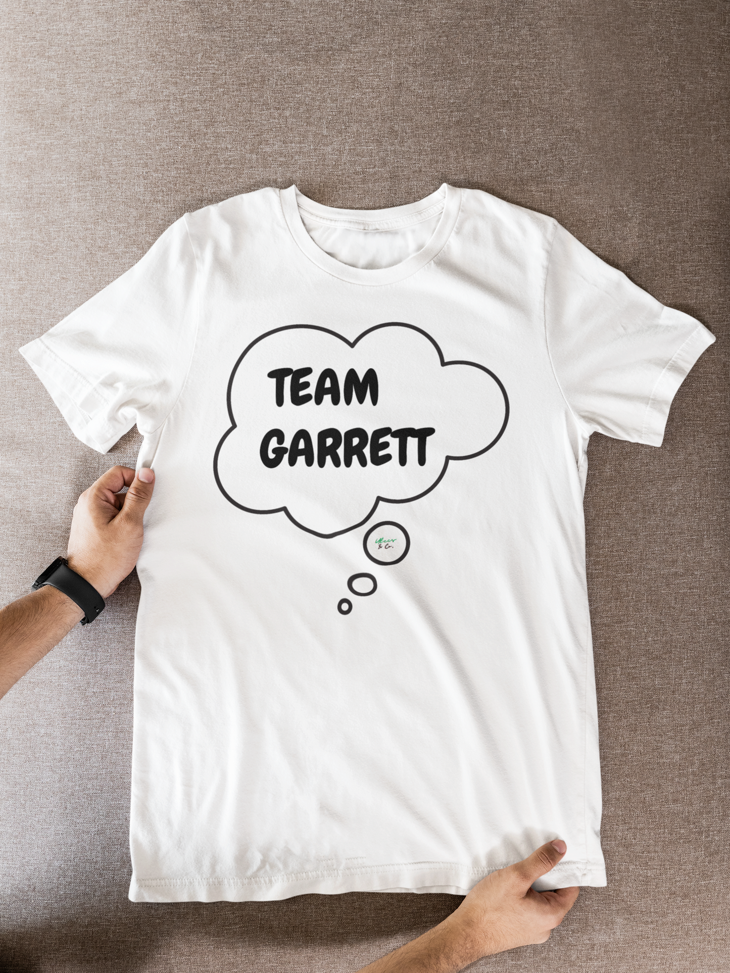 TEAM GARRETT T-SHIRT HOCKEY PLAYER UNIQUE GRAPHIC UNISEX THOUGHT BUBBLE DESIGN SHIRT STREETWEAR FASHION OFF CAMPUS TEES OFF CAMPUS SERIES FOR HOCKEY TEAM FANS T-SHIRT GARRETT GRAHAM CHARACTER TEES GIFTS FOR WOMEN