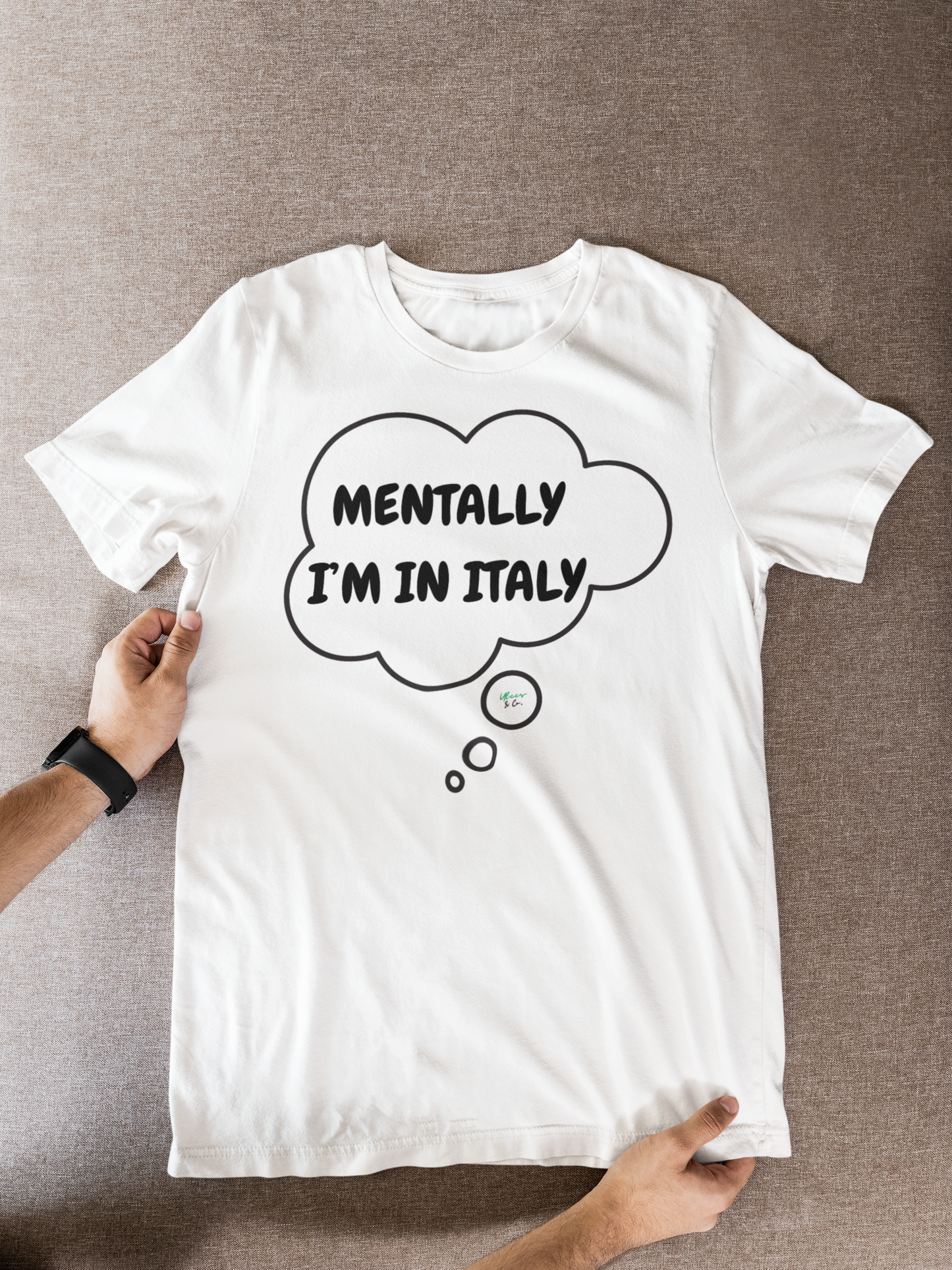 MENTALLY I'M IN ITALY T-SHIRT UNIQUE GRAPHIC UNISEX THOUGHT BUBBLE SHIRT CASUAL STREETWEAR FASHION FUNNY SAYINGS TEES SARCASTIC SAYINGS T-SHIRT HILARIOUS SHIRTS SARCASM TEES BIRTHDAY GIFTS FOR WOMEN GIFT FOR MEN CLOTHING BRAND