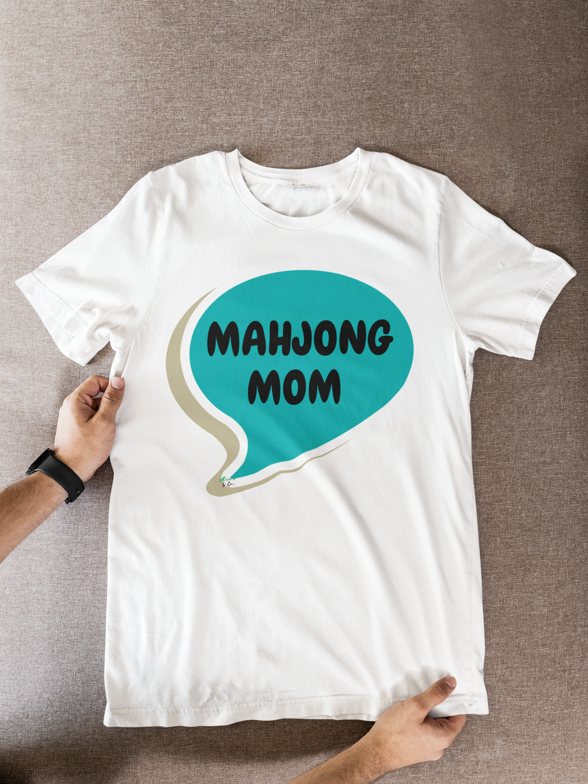 MAHJONG MOM T-SHIRT UNIQUE GRAPHIC UNISEX SPEECH BUBBLE DESIGN SHIRT MAHJONG GAME TEES GIFT T-SHIRT MAHJONG PLAYERS SHIRTS BIRTHDAY GIFTS FOR WOMEN GIFT FOR MEN CLOTHING BRAND