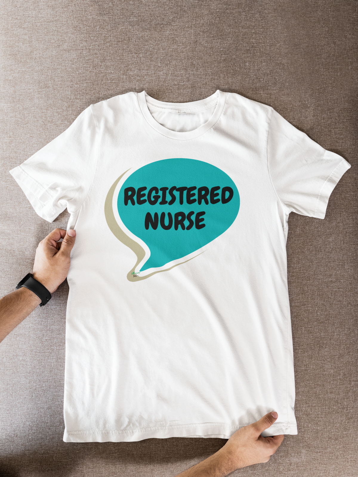 REGISTERED NURSE T-SHIRT IN SPEECH BUBBLE GRAPHIC UNISEX TSHIRT OCCUPATION T-SHIRT JOB SHIRTS GIIFTS FOR WOMEN GIFTS FOR MEN OCCUPATION TEE SHIRTS FAVORITE JOBS