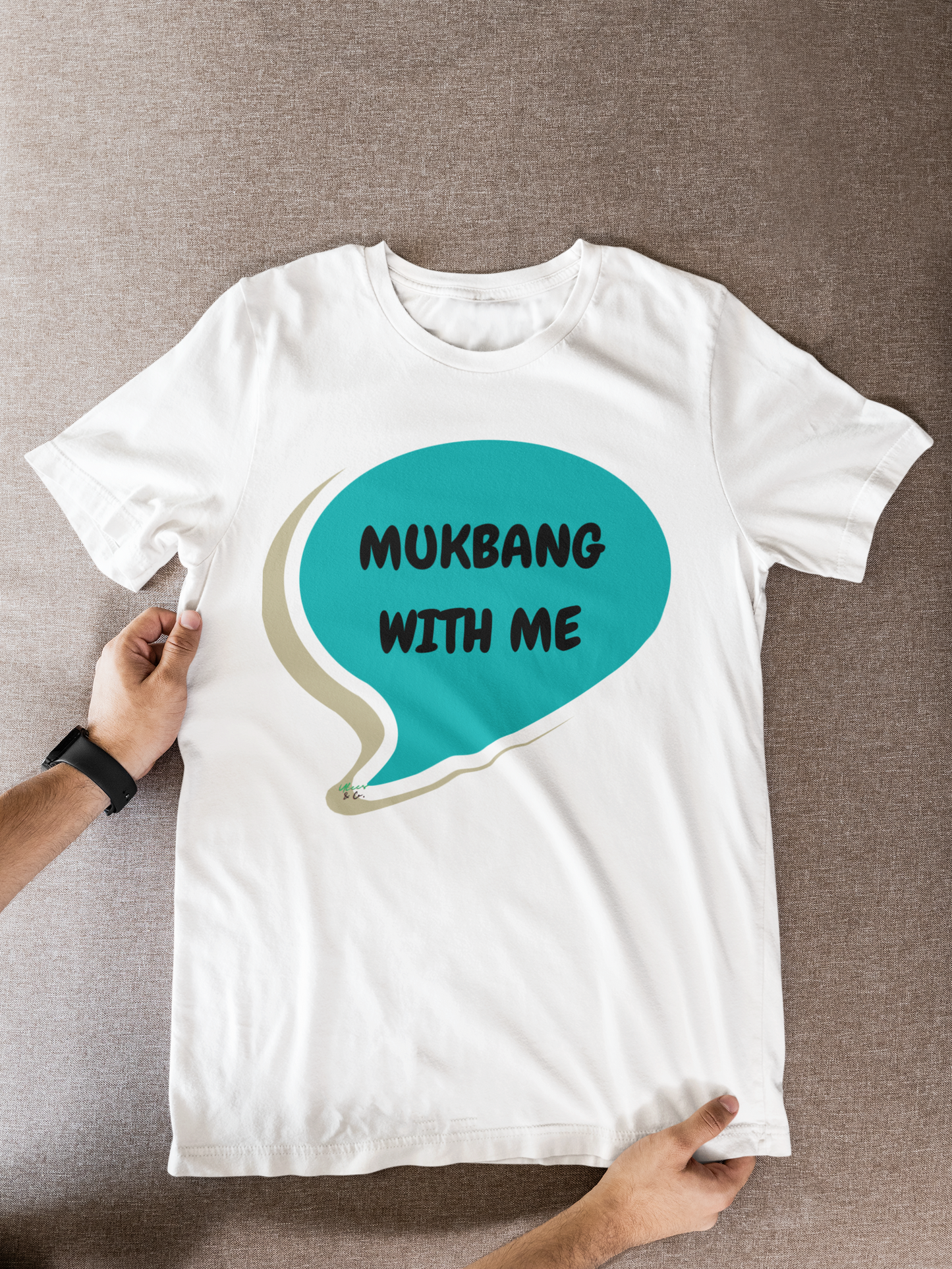 MUKBANG WITH ME IN SPEECH BUBBLE GRAPHIC UNISEX T-SHIRT SARCASTIC SHIRTS SARCASM TEES FUNNY TEES FOR WOMAN SHIRTS GIFTS HILARIOUS SHIRTS FOR MEN AND WOMEN