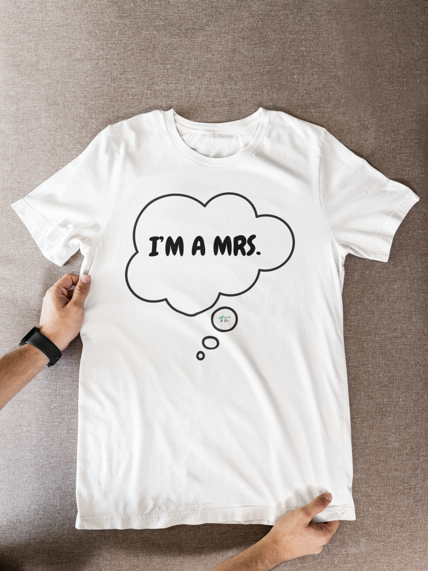 WIFE T-SHIRT GIFT FOR BRIDES WEDDING GIFT I'M A WIFE GRAPHIC UNISEX TSHIRT MARRIAGE GIFTS WIFE SHIRTS BIRTHDAY GIFT FOR WIFE ANNIVERSARY GIFT IN THOUGHT BUBBLE FOR WIFE BRIDAL GIFT FOR A FIANCÉE TEE FOR HER
