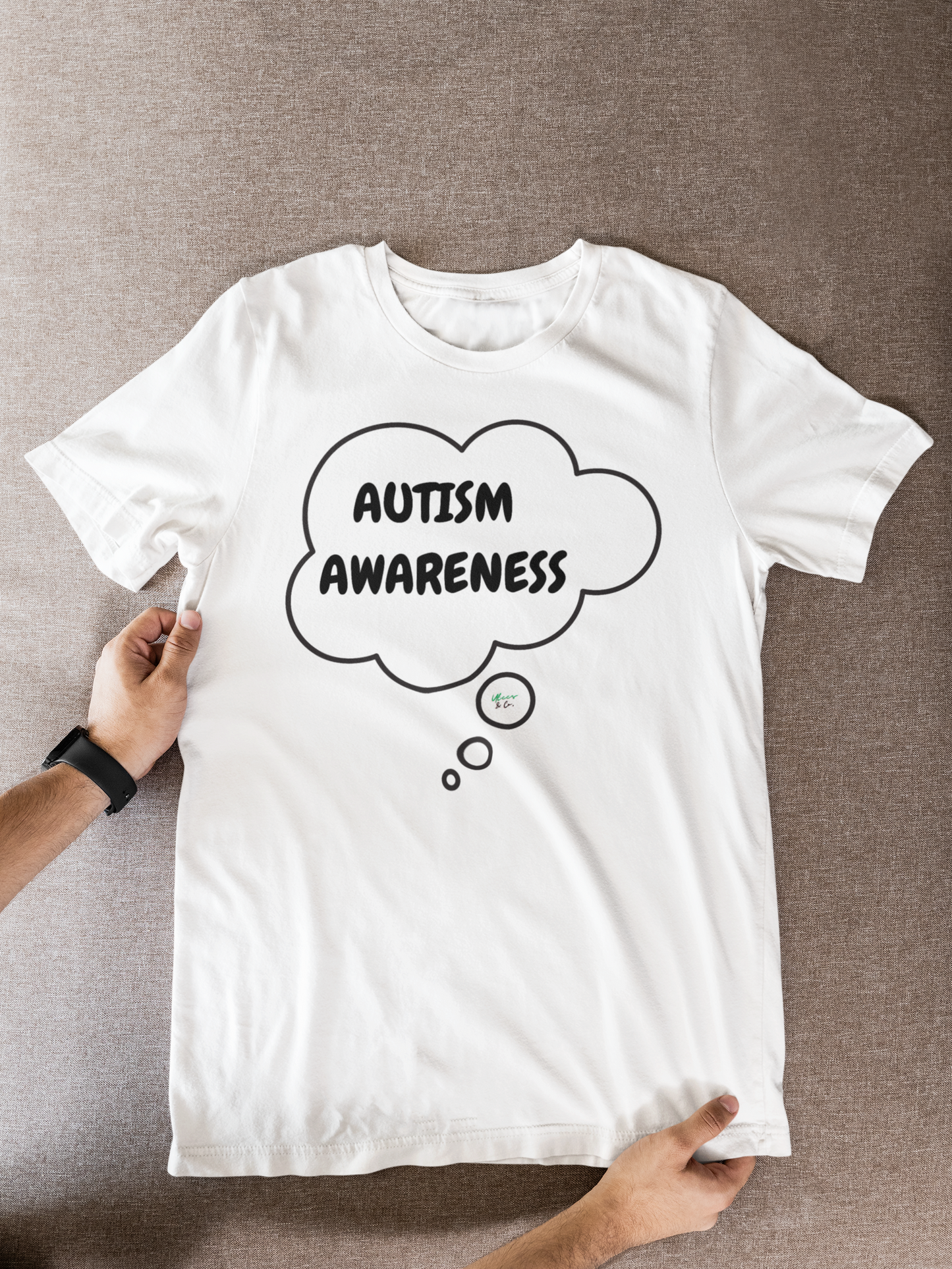 AUTISM AWARENESS GRAPHIC UNISEX T-SHIRT AUTISTIC TEES IN THOUGHT BUBBLE DESIGN SHIRTS FOR MEN TSHIRTS FOR WOMEN