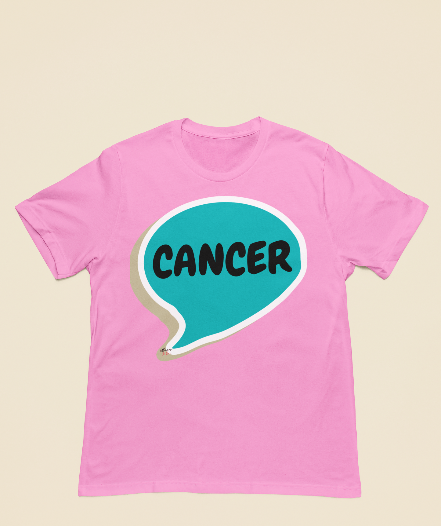 CANCER ZODIAC SIGN T-SHIRT IN SPEECH BUBBLE CANCER HOROSCOPE ZODIAC SIGN BIRTHDAY SIGN TSHIRT
