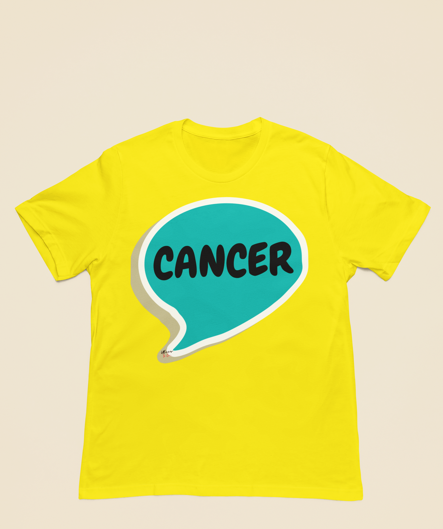 CANCER ZODIAC SIGN T-SHIRT IN SPEECH BUBBLE CANCER HOROSCOPE ZODIAC SIGN BIRTHDAY SIGN TSHIRT