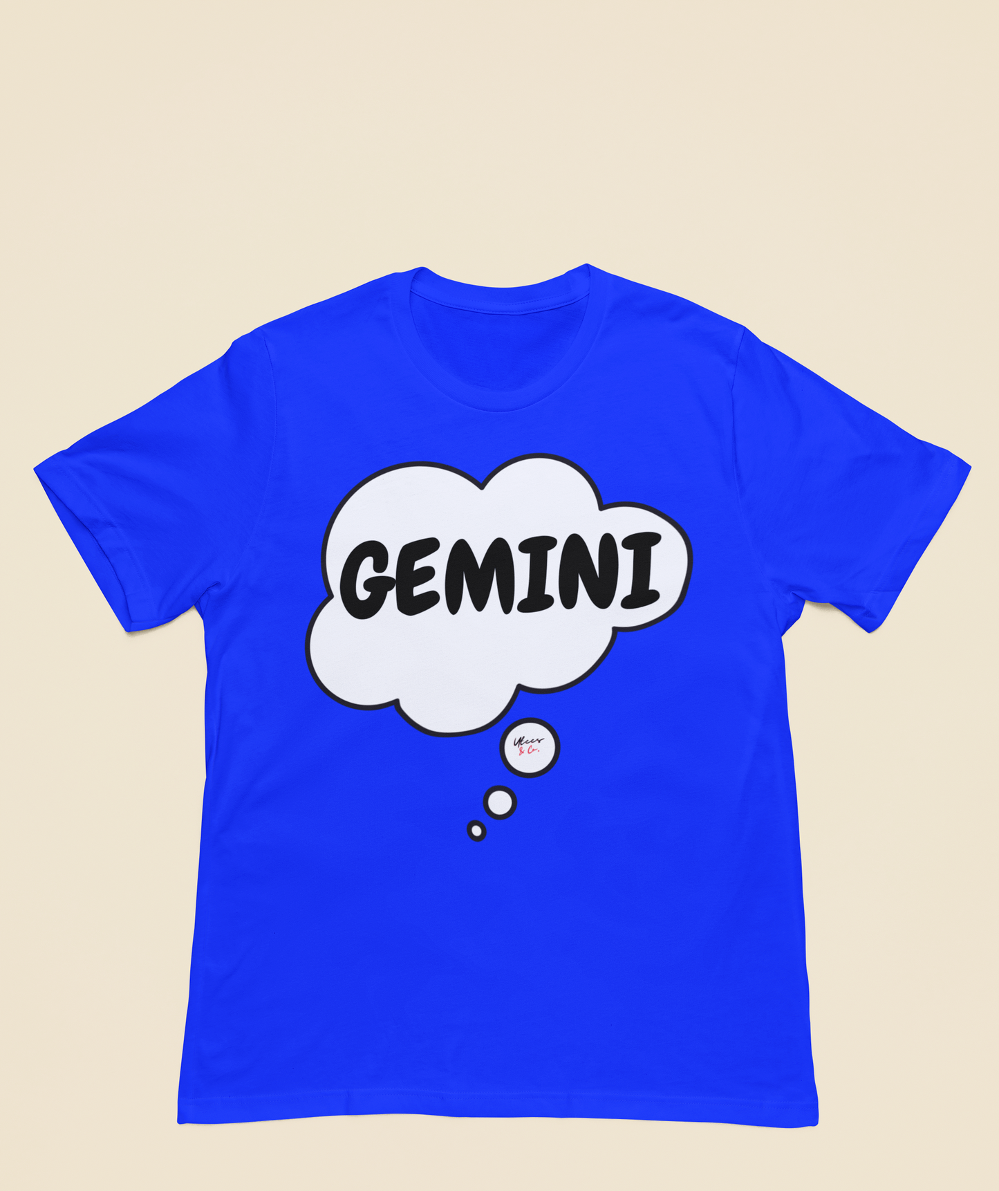 GEMINI ZODIAC SIGN T-SHIRT IN THOUGHT BUBBLE GEMINI BIRTHDAY SIGN TSHIRT GEMINI HOROSCOPE SIGN T SHIRT GIFT