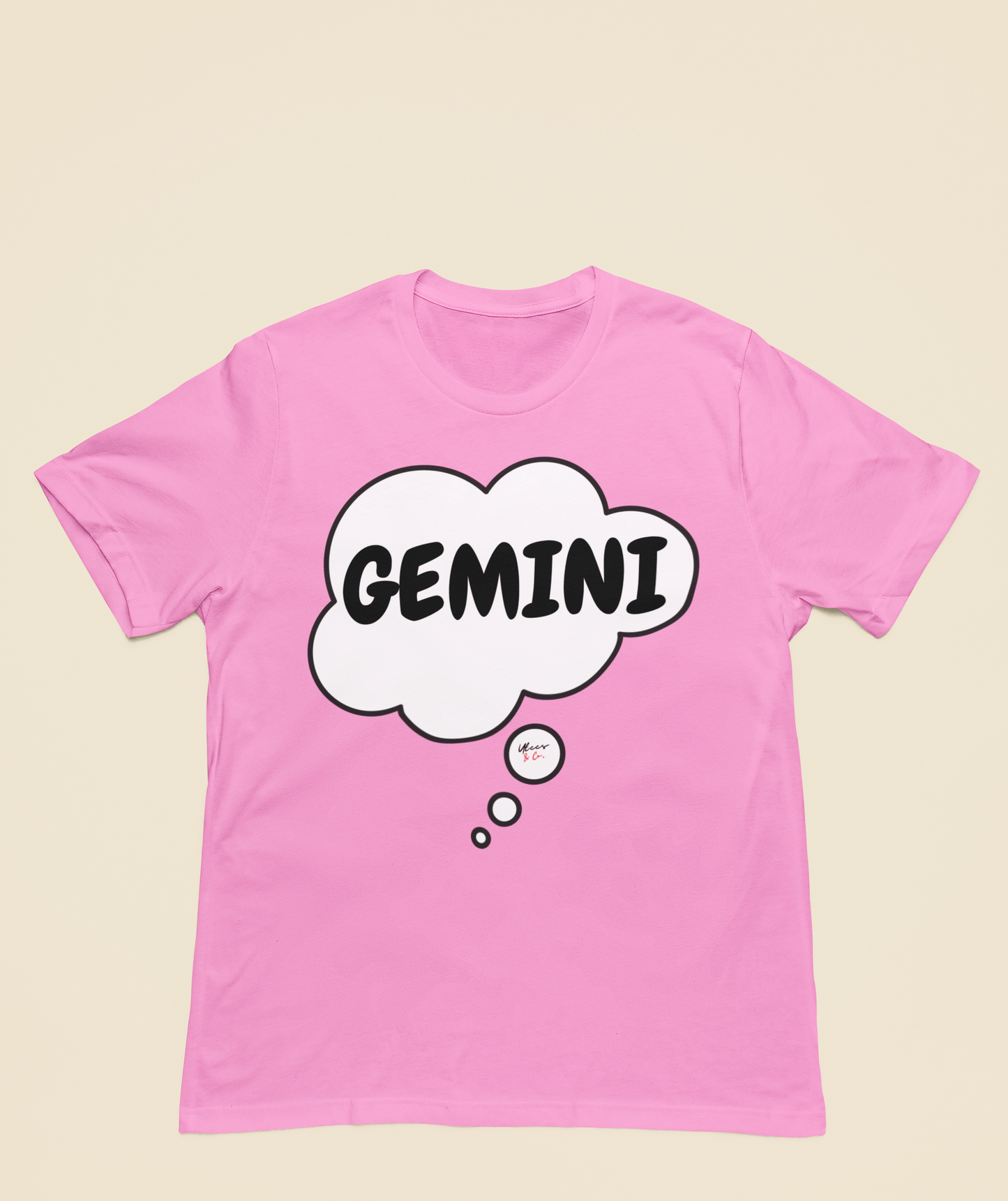 GEMINI ZODIAC SIGN T-SHIRT IN THOUGHT BUBBLE GEMINI BIRTHDAY SIGN TSHIRT GEMINI HOROSCOPE SIGN T SHIRT GIFT
